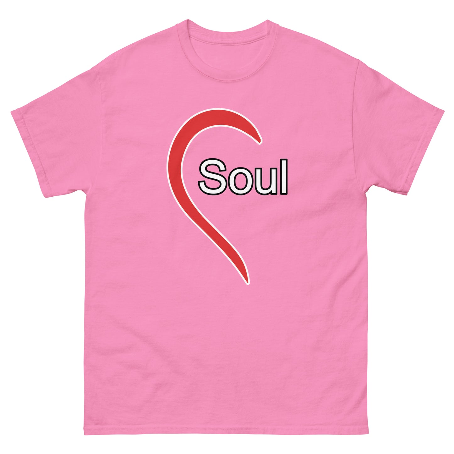 HEART RED - SOUL TEE (white letters) - Unisex