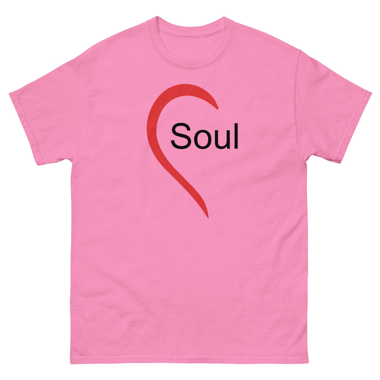 HEART RED - SOUL TEE (black letters) - Unisex