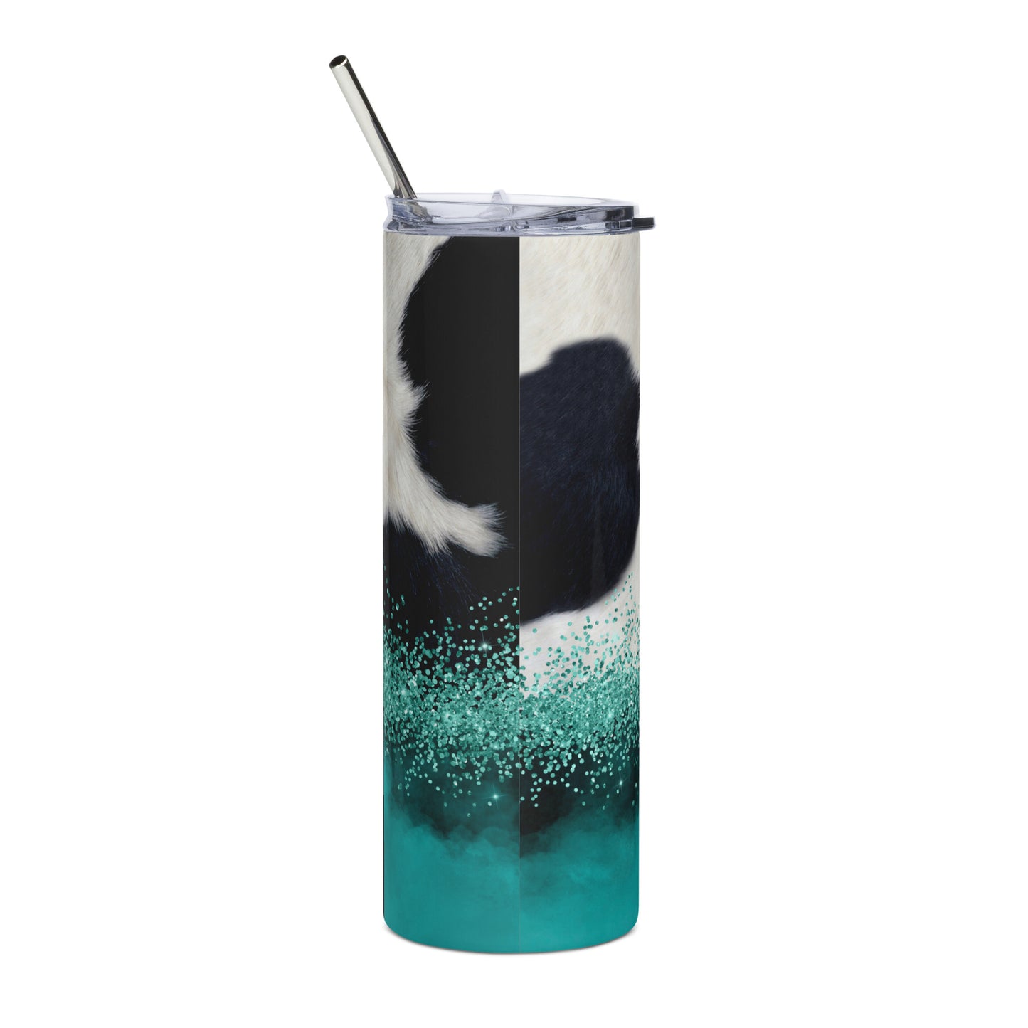 Stainless Steel Tumbler - Cow Print - I AM THAT BITCH