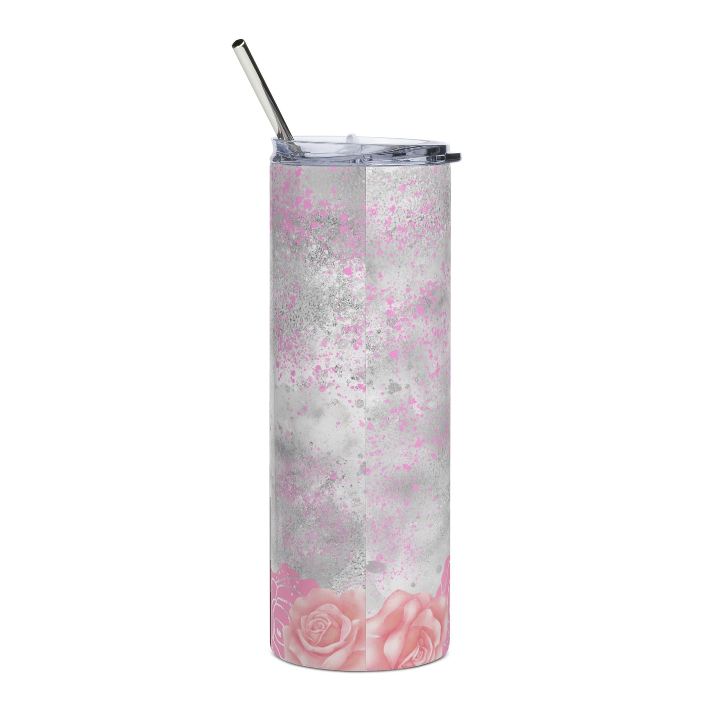 Stainless Steel Tumbler - Marilyn Monroe - I DON'T MIND LIVING IN A MAN'S WORLD, AS LONG AS I AM A WOMAN IN IT