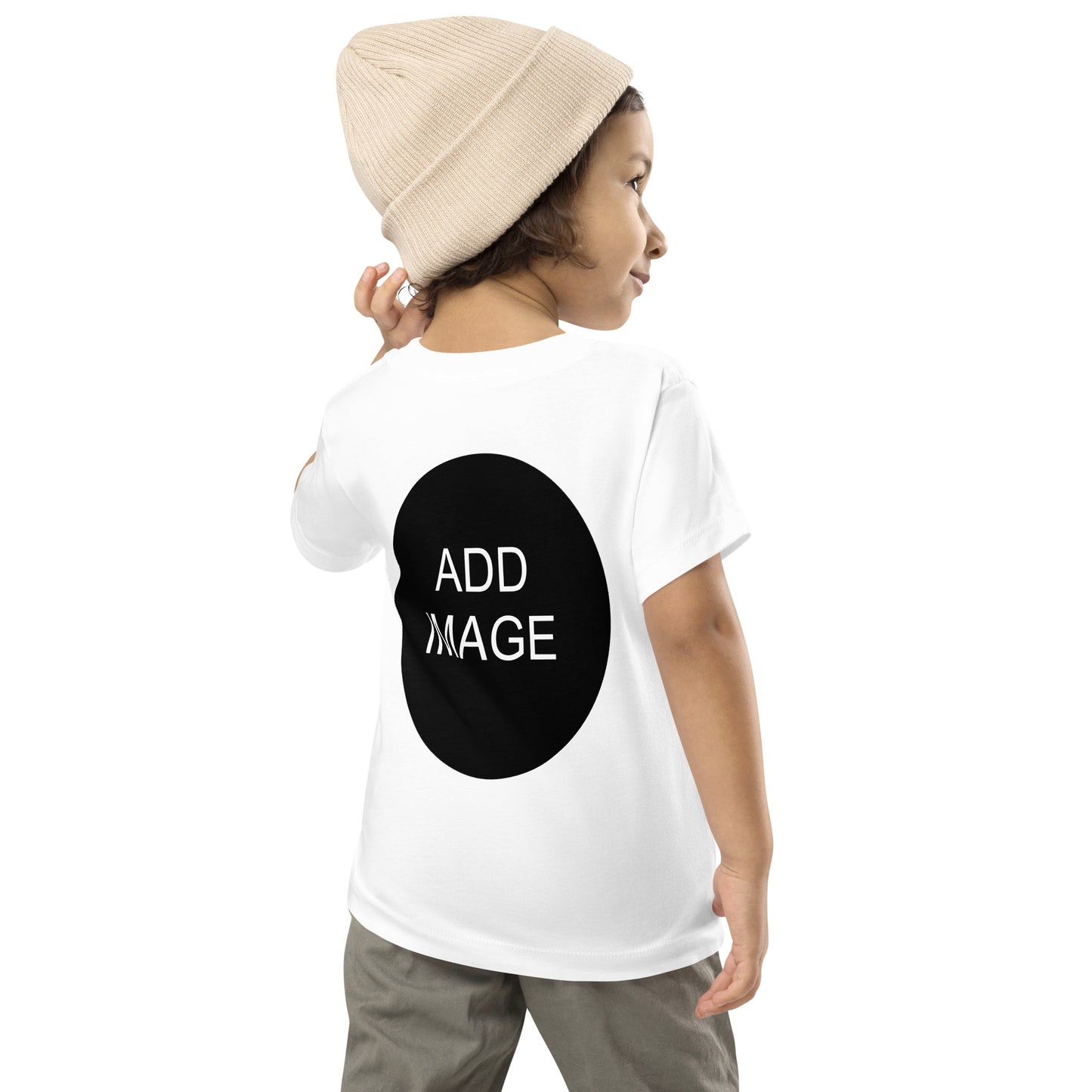 Toddler Short Sleeve Tee 2T-5T (front & back image)
