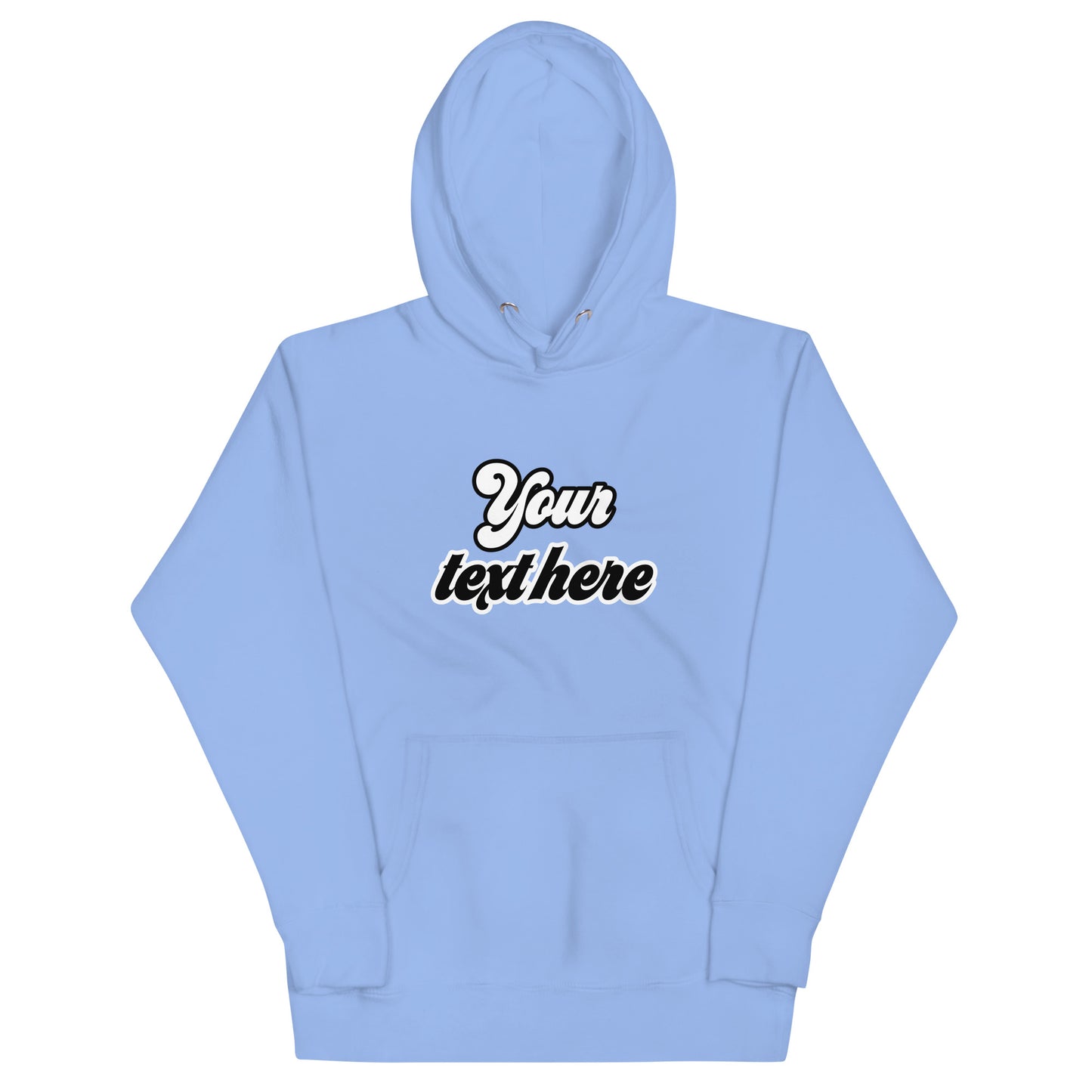 Customizable Hoodie - Front Text Only (italic mix) - Unisex