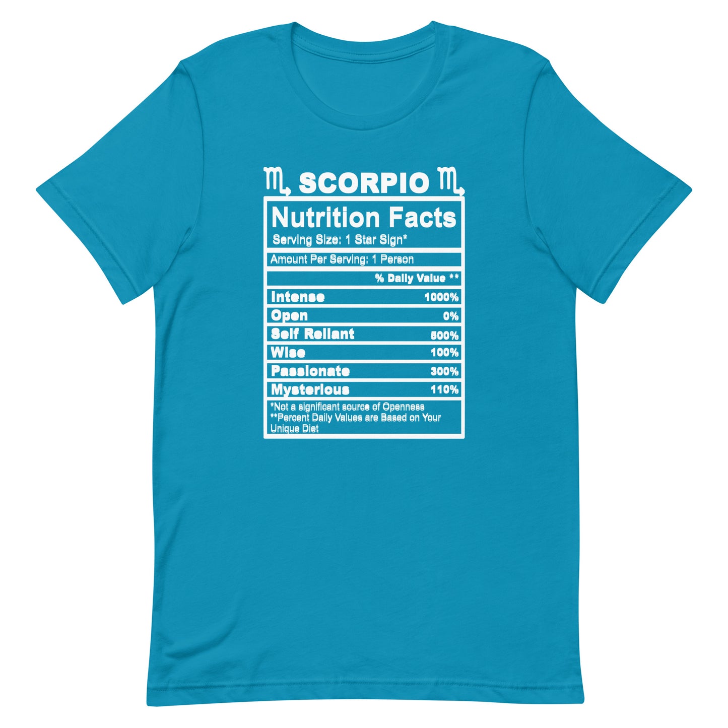 SCORPIO - L-XL - Unisex T-Shirt (white letters)