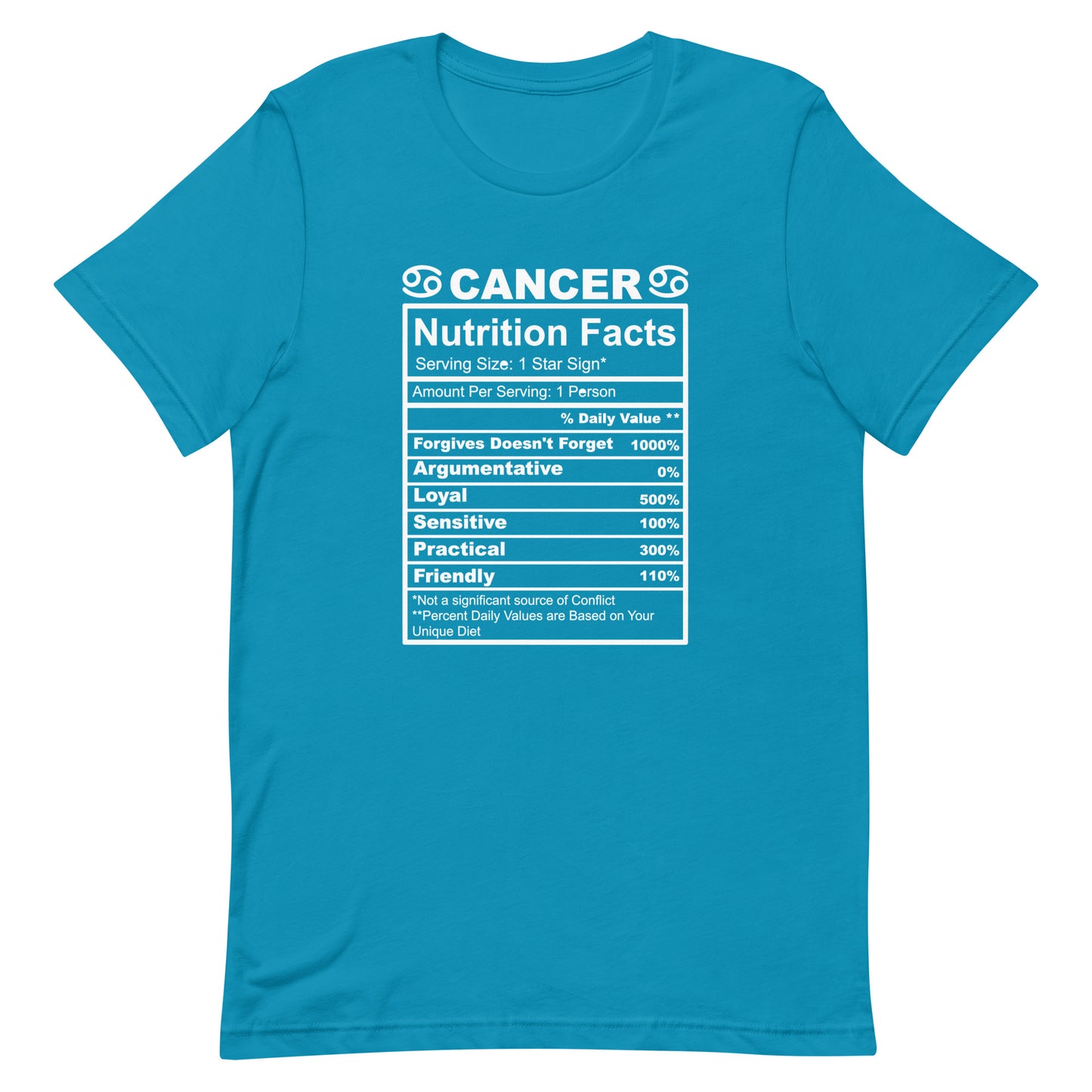 CANCER - 2XL-3XL - Unisex T-Shirt (white letters)