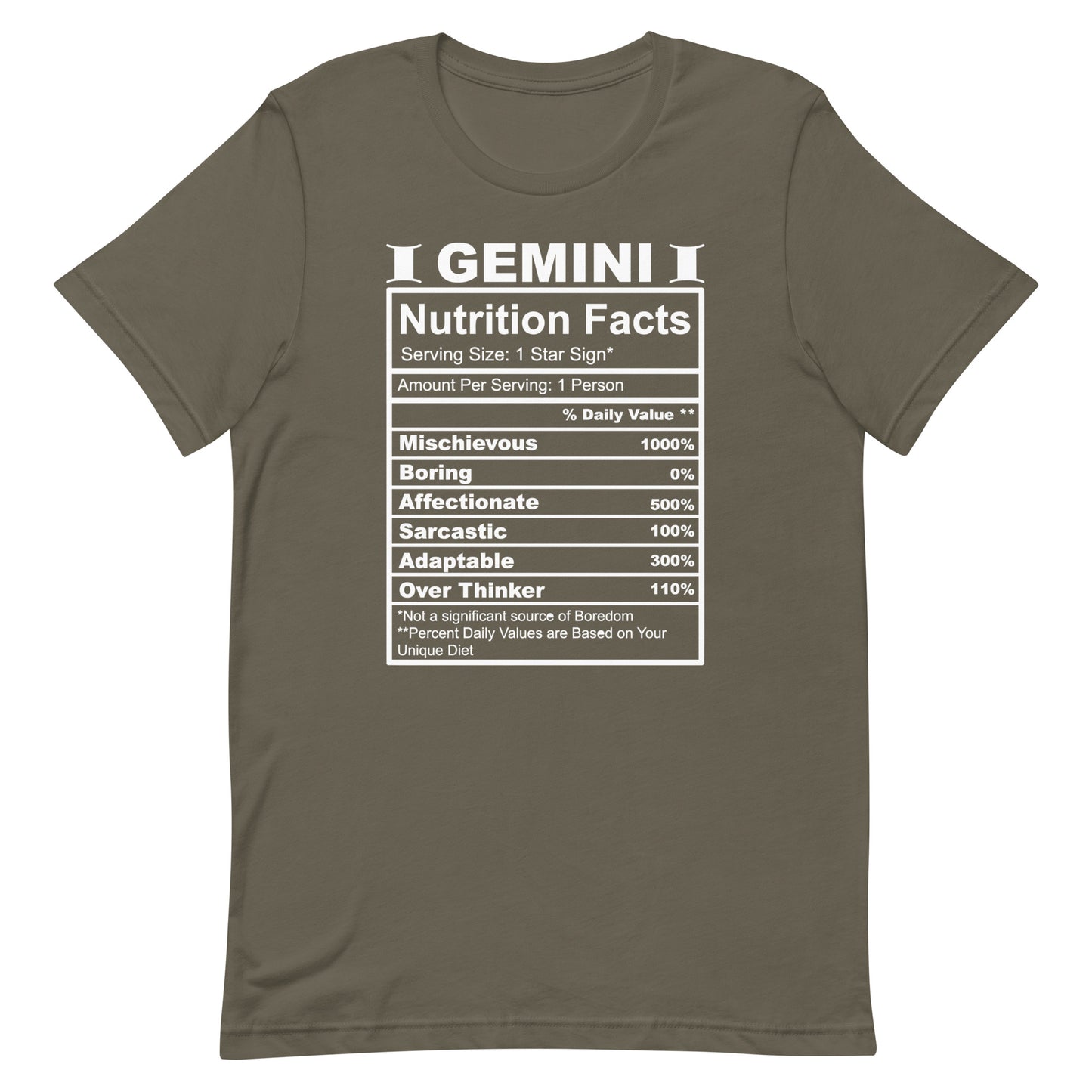 GEMINI - L-XL - Unisex T-Shirt (white letters)