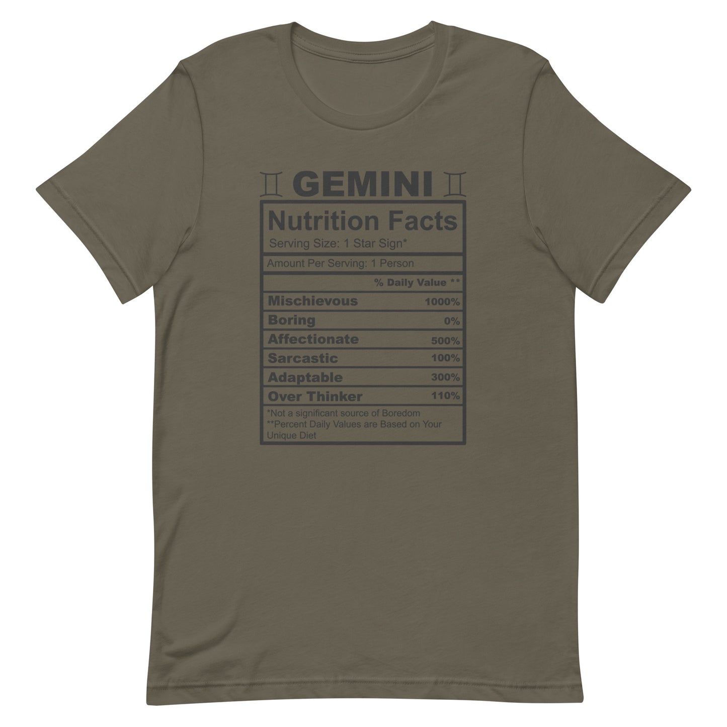 GEMINI - 2XL-3XL - Unisex T-Shirt (black letters)