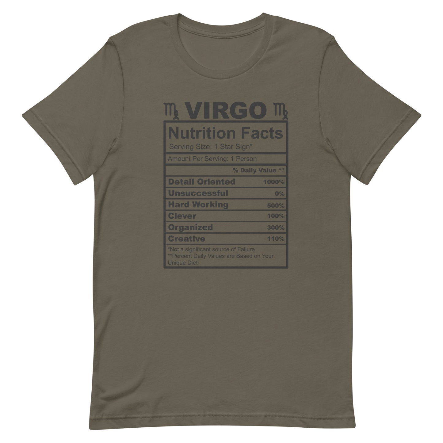 VIRGO - 4XL-5XL - Unisex T-Shirt (white letters)