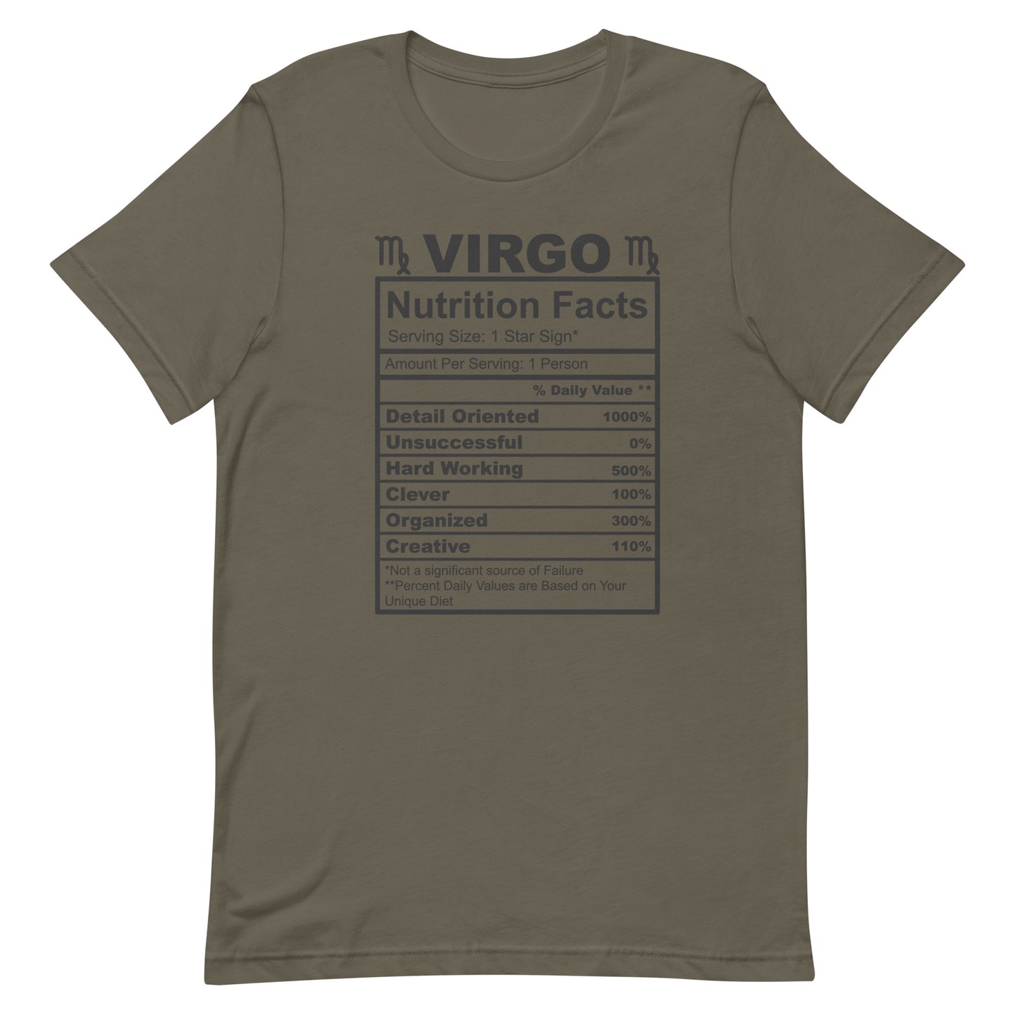 VIRGO - S-M - Unisex T-Shirt (black letters)