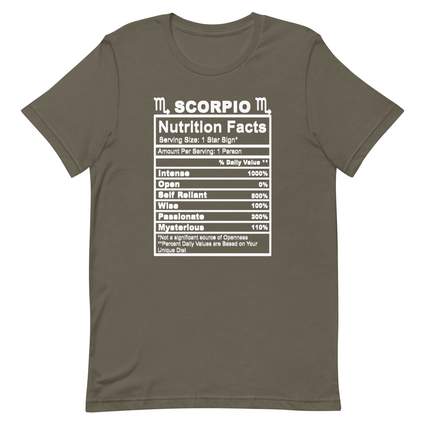 SCORPIO - L-XL - Unisex T-Shirt (white letters)