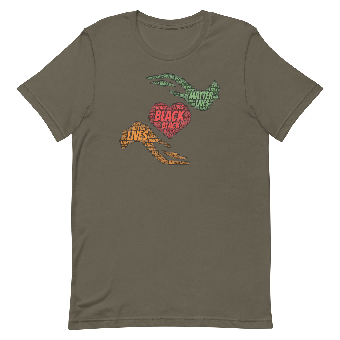 Black Lives Matter - Heart Hands (light colors)