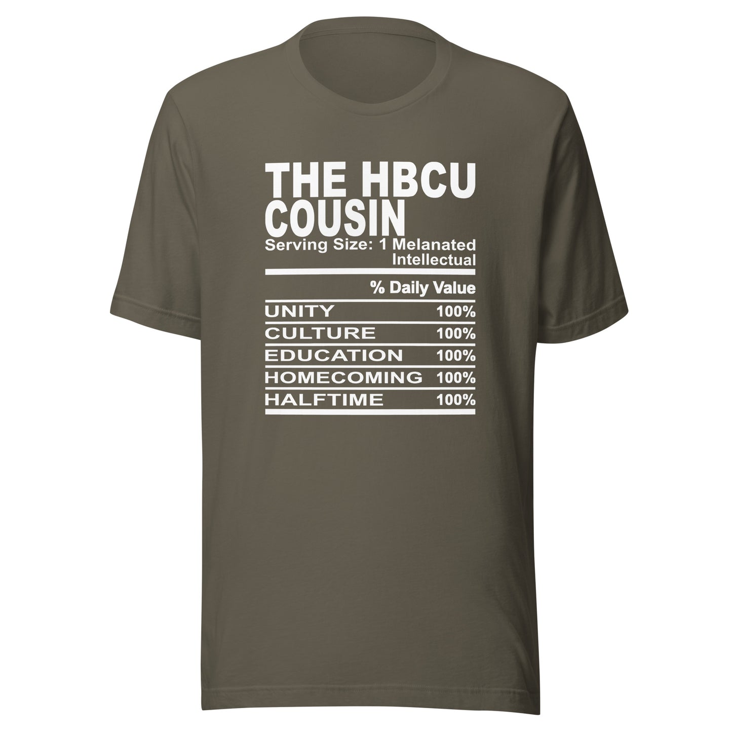 THE HBCU COUSIN - 4XL - Unisex T-Shirt (white print)