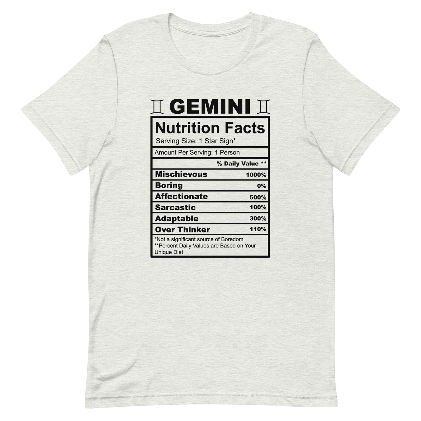 GEMINI - 2XL-3XL - Unisex T-Shirt (black letters)