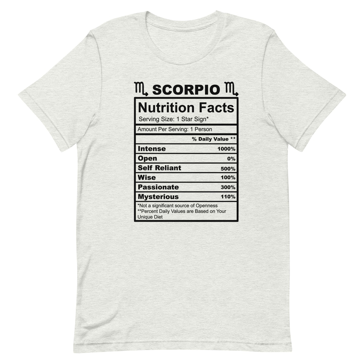SCORPIO - 4XL-5XL - Unisex T-Shirt (black letters)