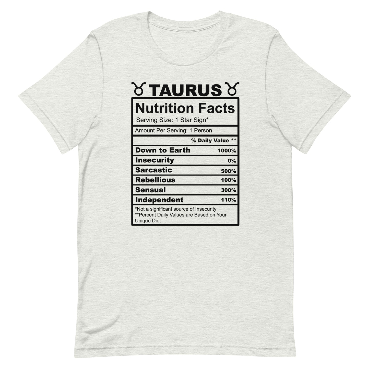 TAURUS - L-XL - Unisex T-Shirt (black letters)