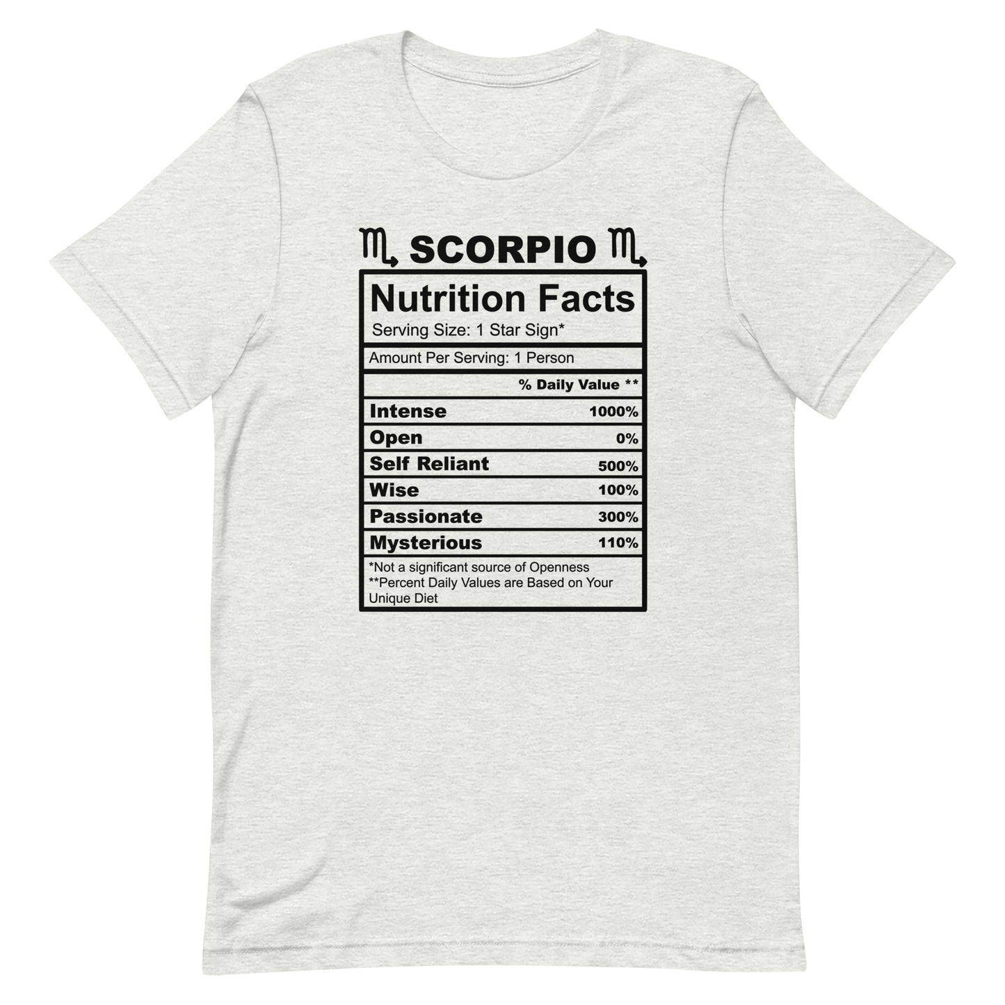 SCORPIO - S-M - Unisex T-Shirt (black letters)