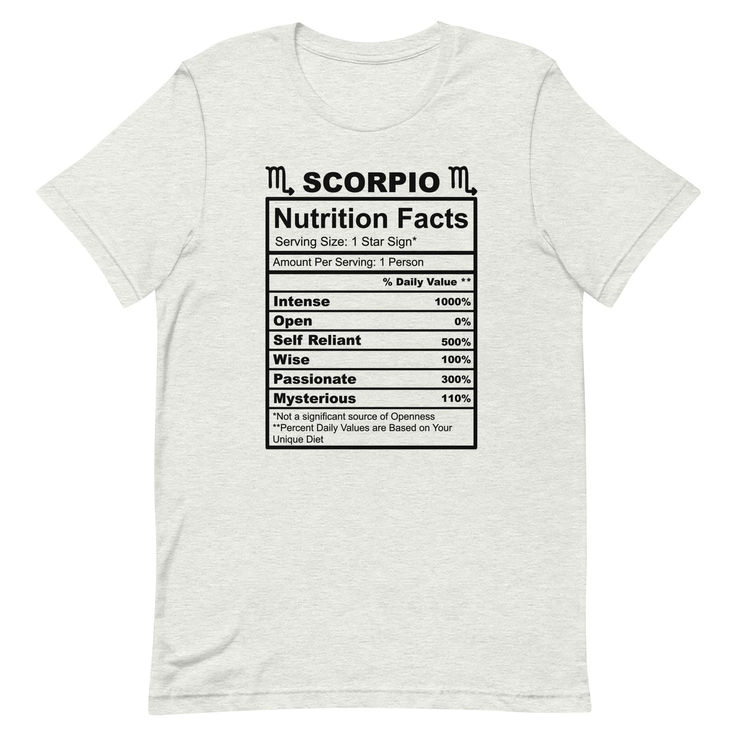 SCORPIO - L-XL - Unisex T-Shirt (black letters)