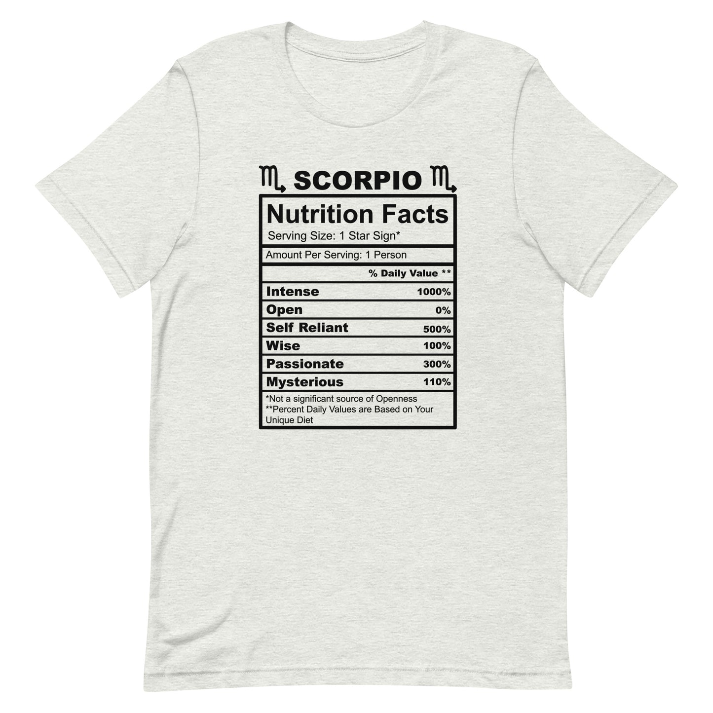 SCORPIO - 2XL-3XL - Unisex T-Shirt (black letters)