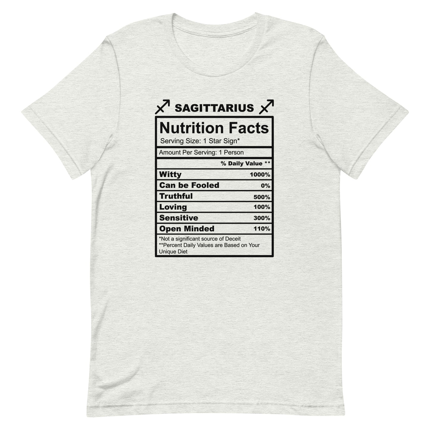 SAGITTARUIS - L-XL - Unisex T-Shirt (black letters)