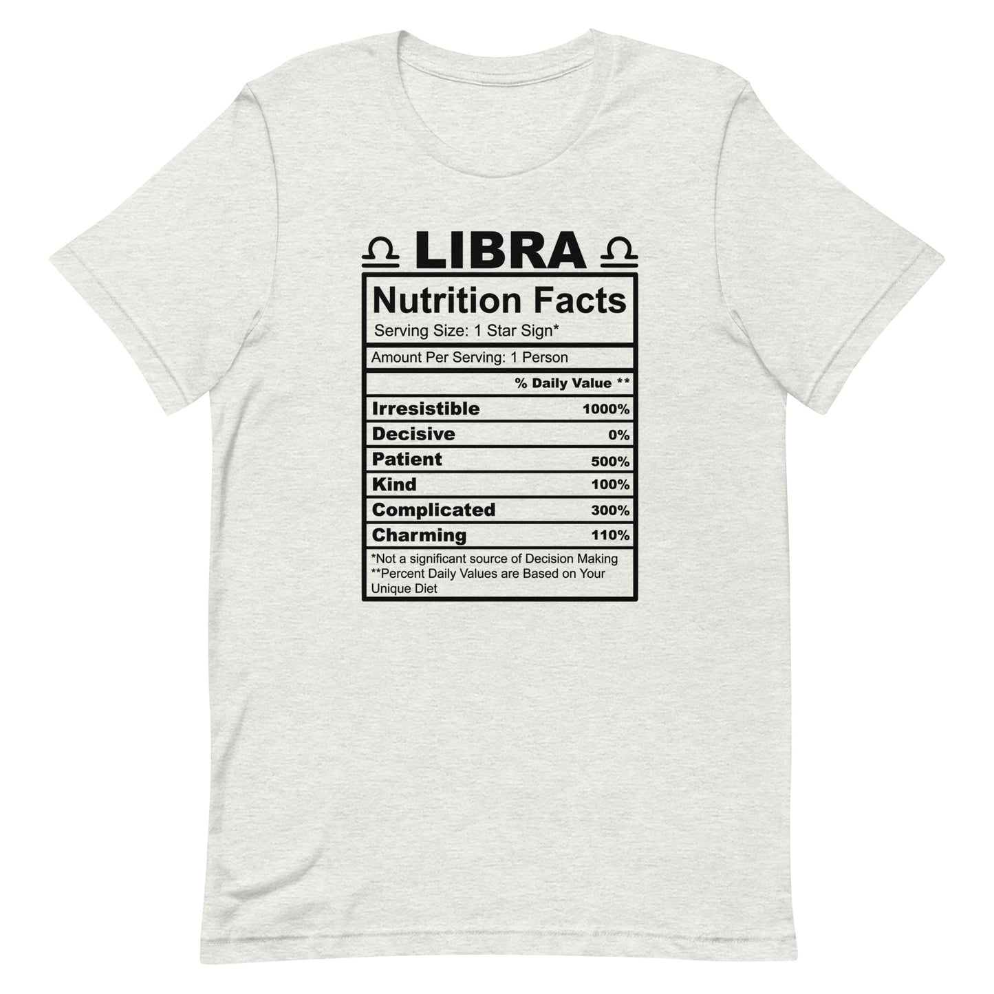 LIBRA - 2XL-3XL - Unisex T-Shirt (black letters)