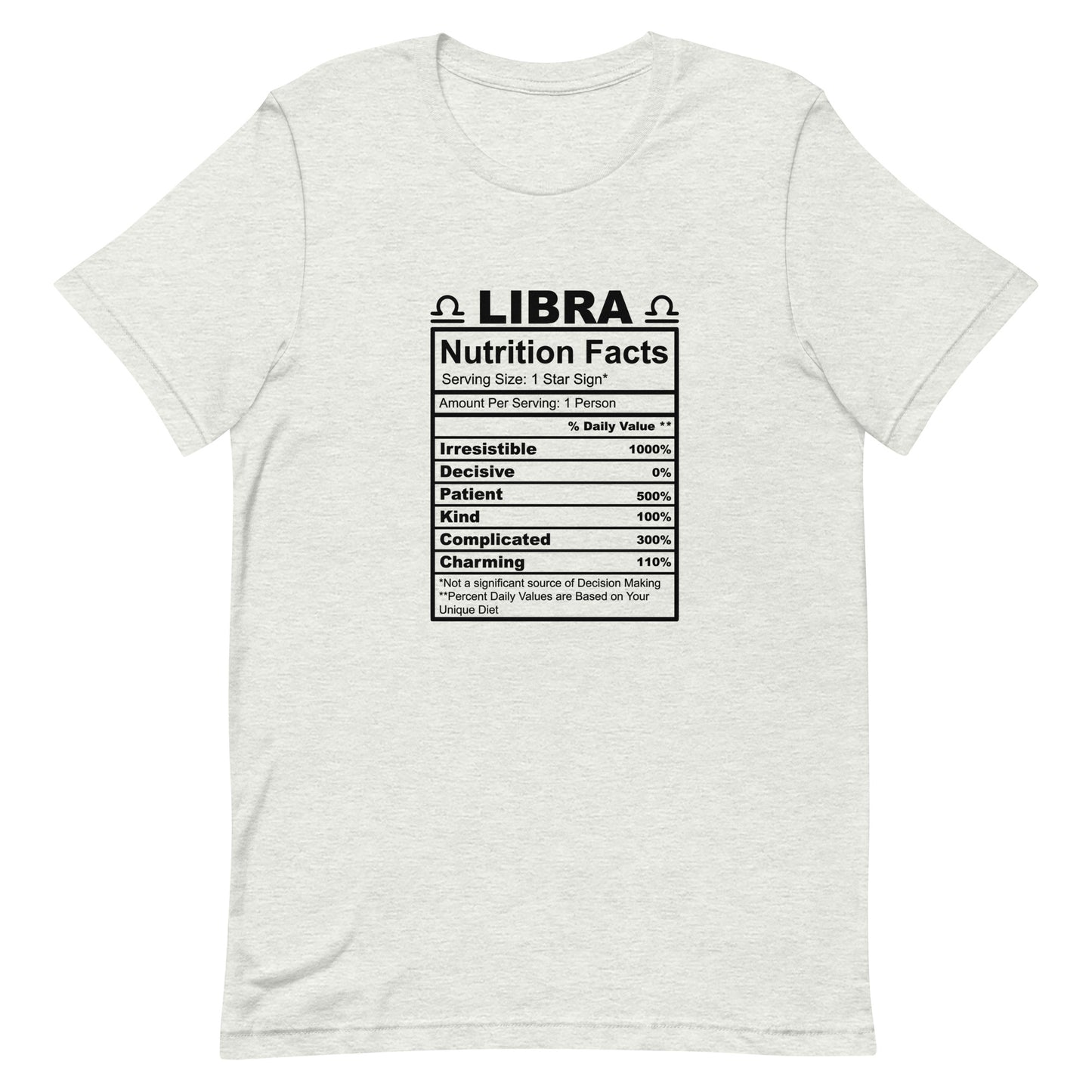 LIBRA - 4XL-5XL - Unisex T-Shirt (black letters)