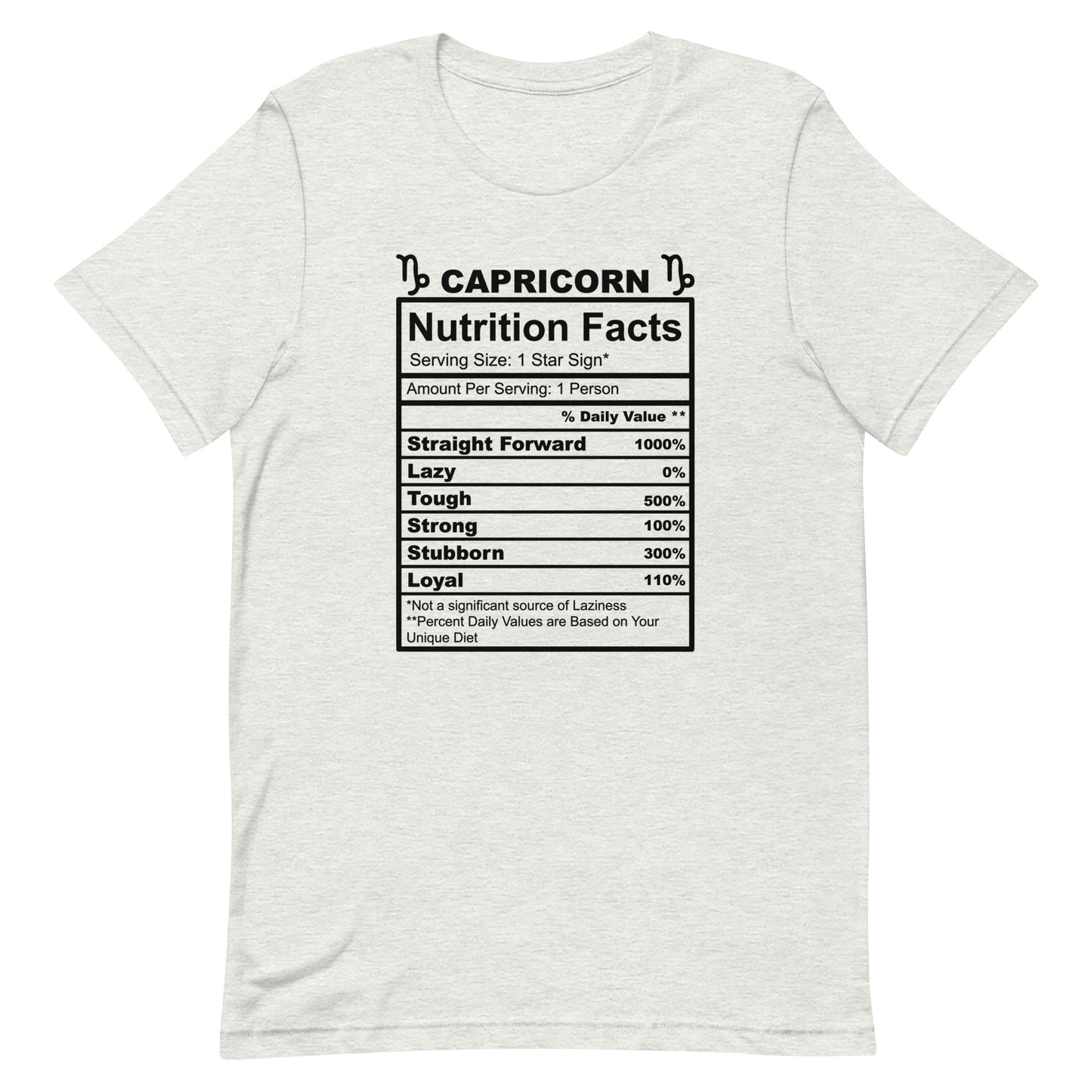 CAPRICORN - S-M - Unisex T-Shirt (black letters)