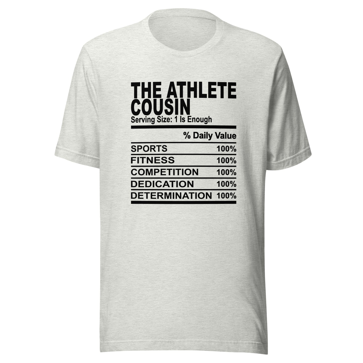 THE ATHLETIC COUSIN - 4XL - Unisex T-Shirt (black print)