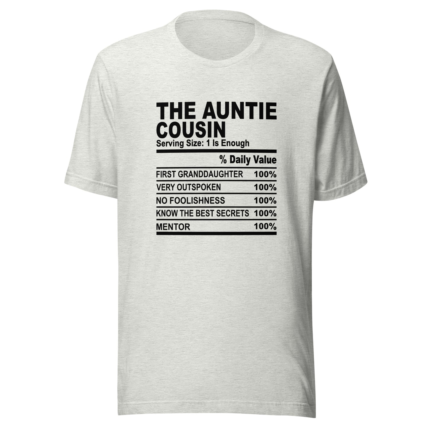 THE AUNTIE COUSIN - 4XL - Unisex T-Shirt (black print)