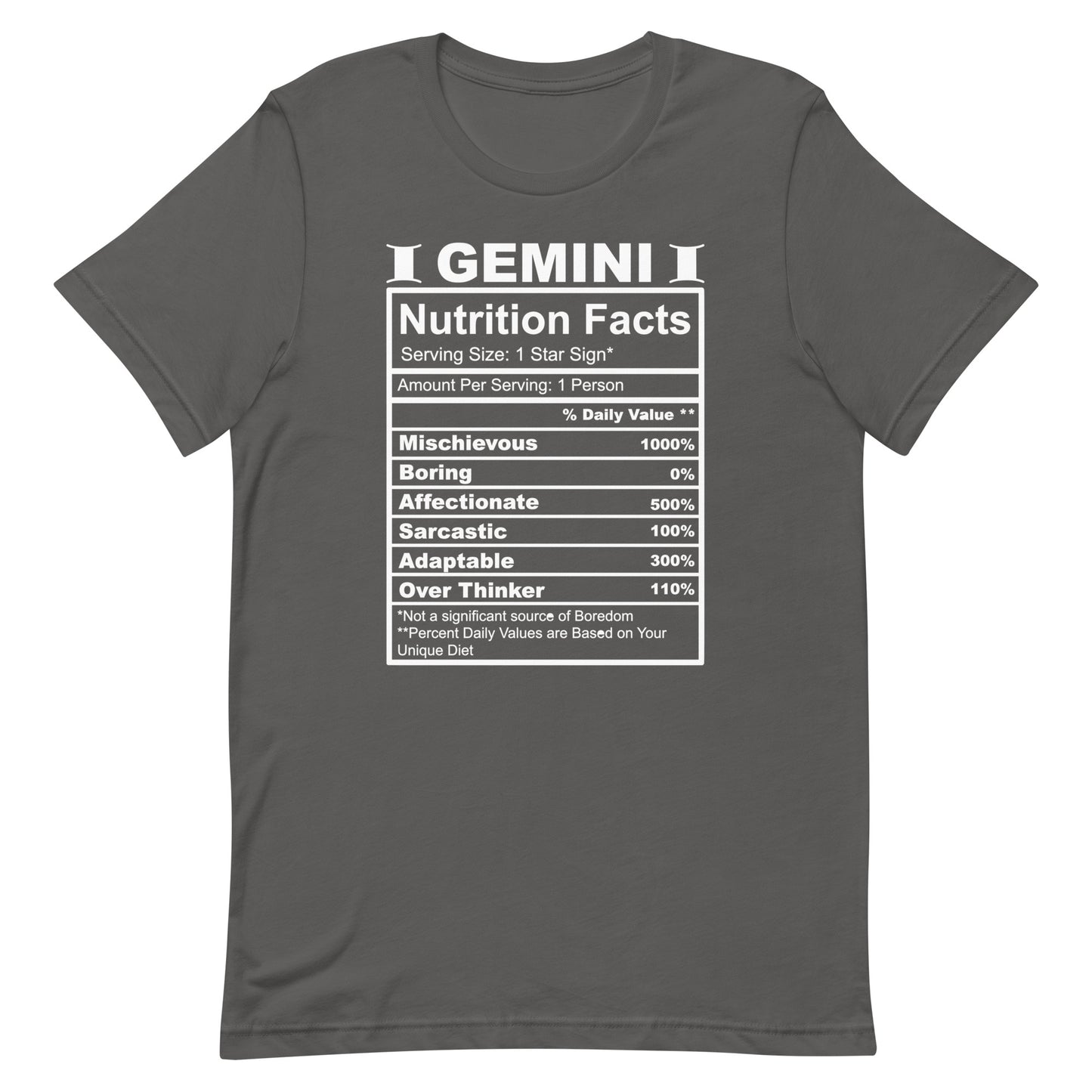 GEMINI - L-XL - Unisex T-Shirt (white letters)