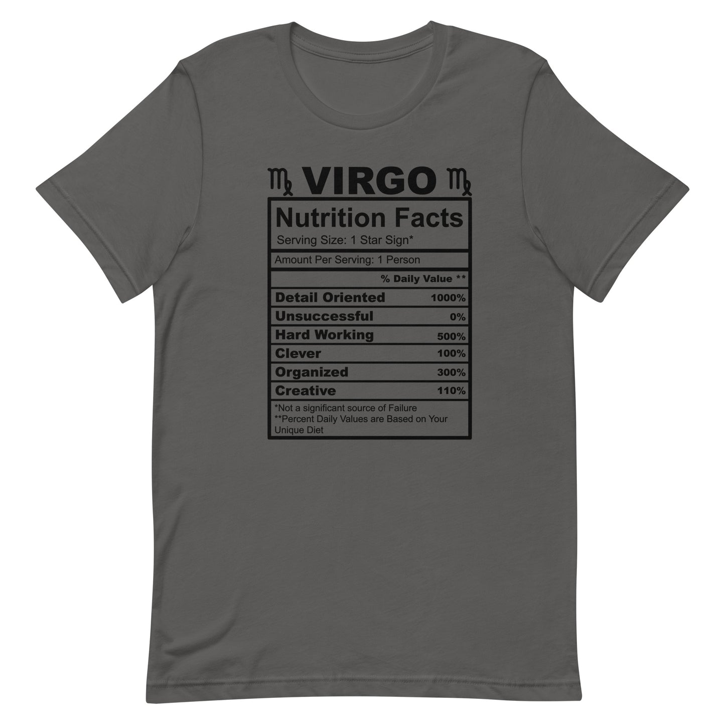 VIRGO - 4XL-5XL - Unisex T-Shirt (white letters)