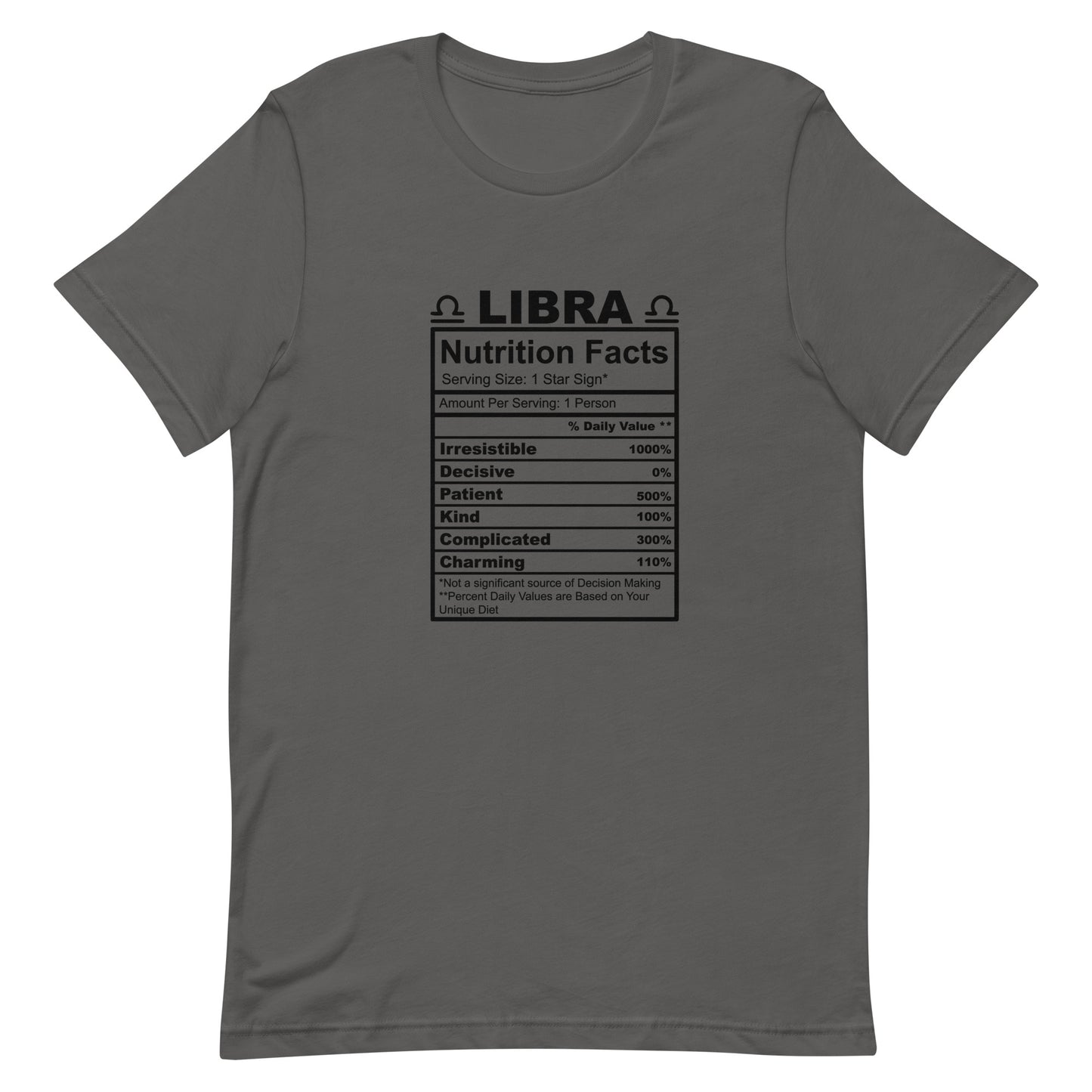 LIBRA - 4XL-5XL - Unisex T-Shirt (black letters)
