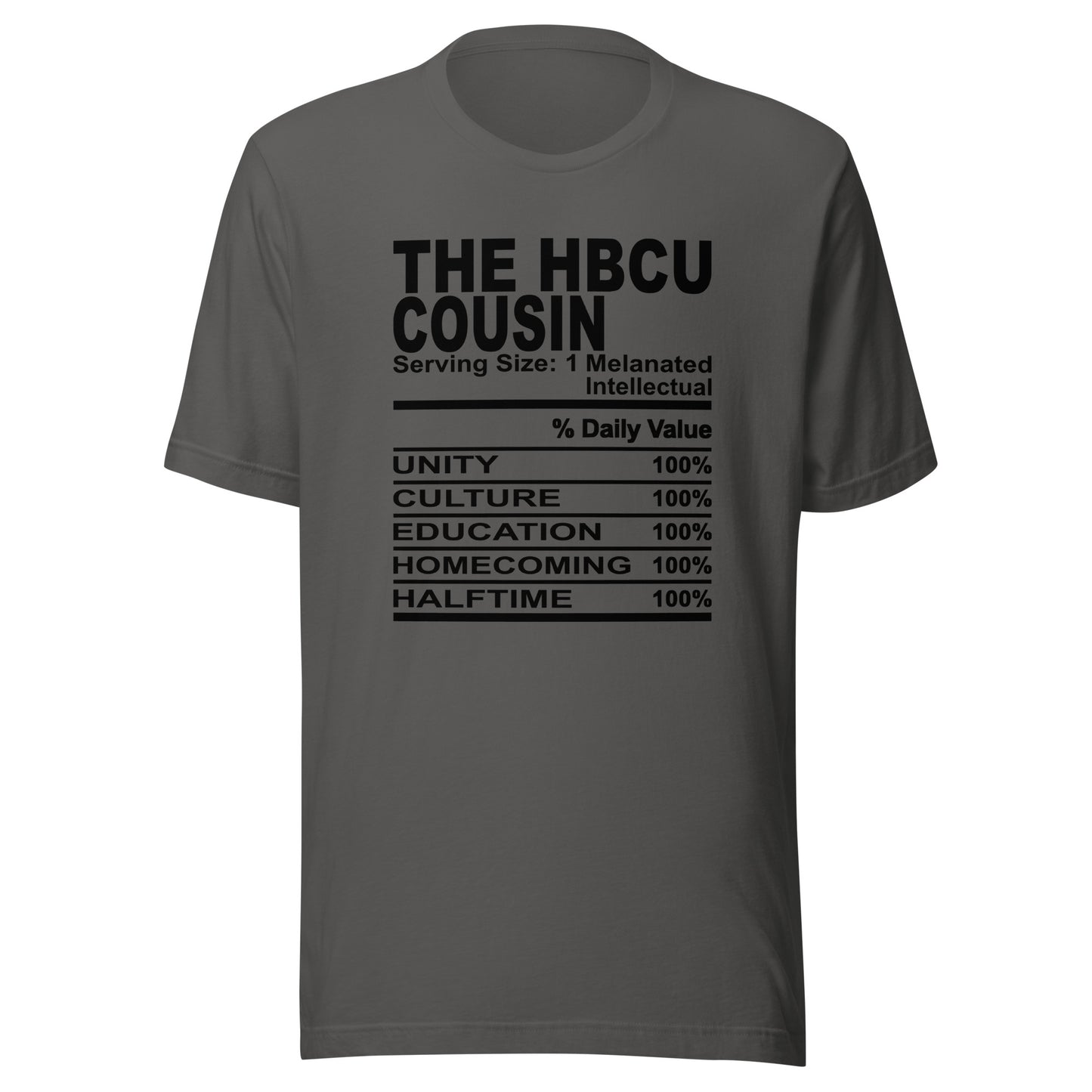 THE HBCU COUSIN - 4XL - Unisex T-Shirt (black print)