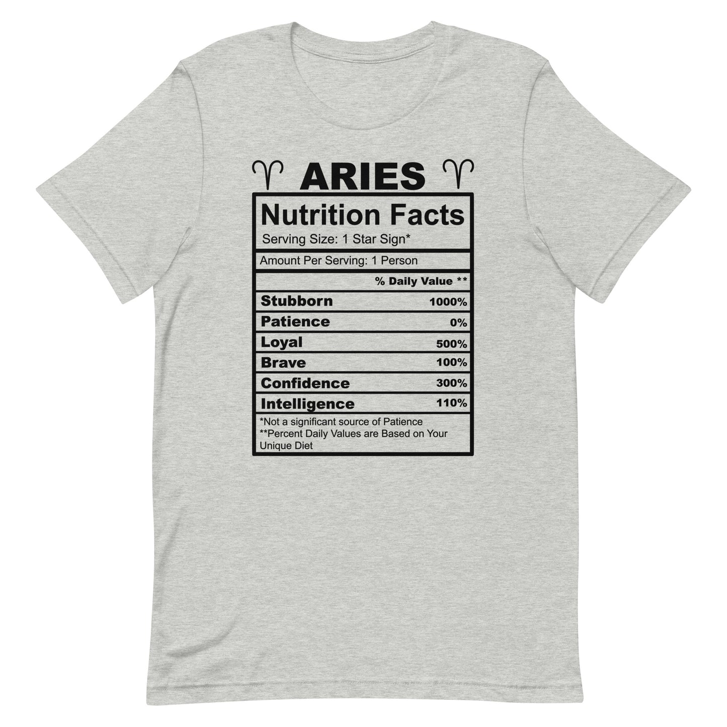 ARIES - XS - Unisex T-Shirt (black letters)