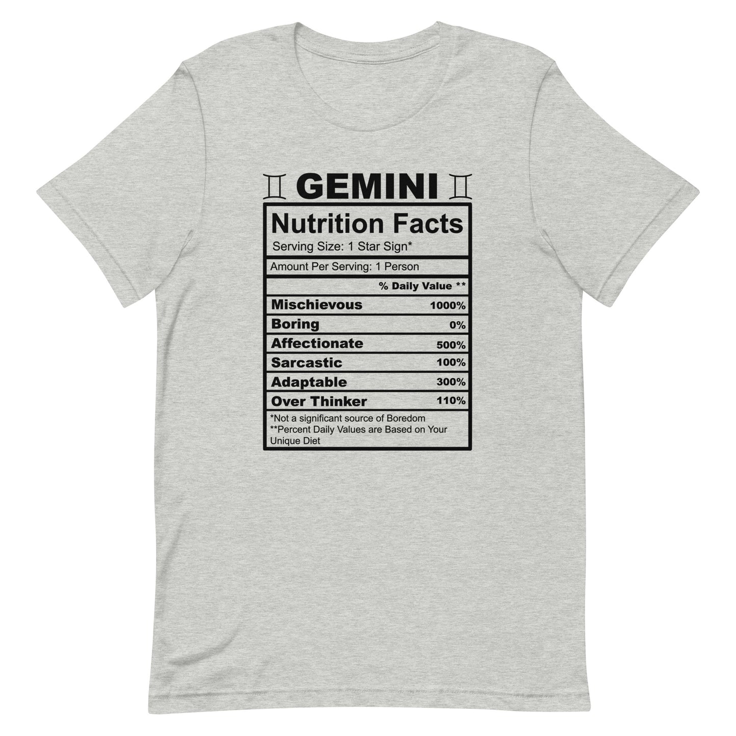 GEMINI - 2XL-3XL - Unisex T-Shirt (black letters)