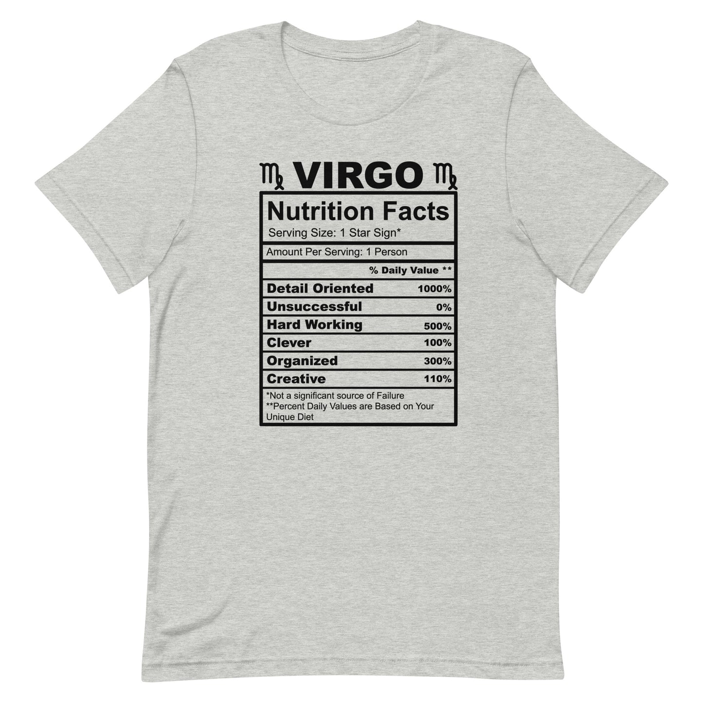 VIRGO - 4XL-5XL - Unisex T-Shirt (white letters)