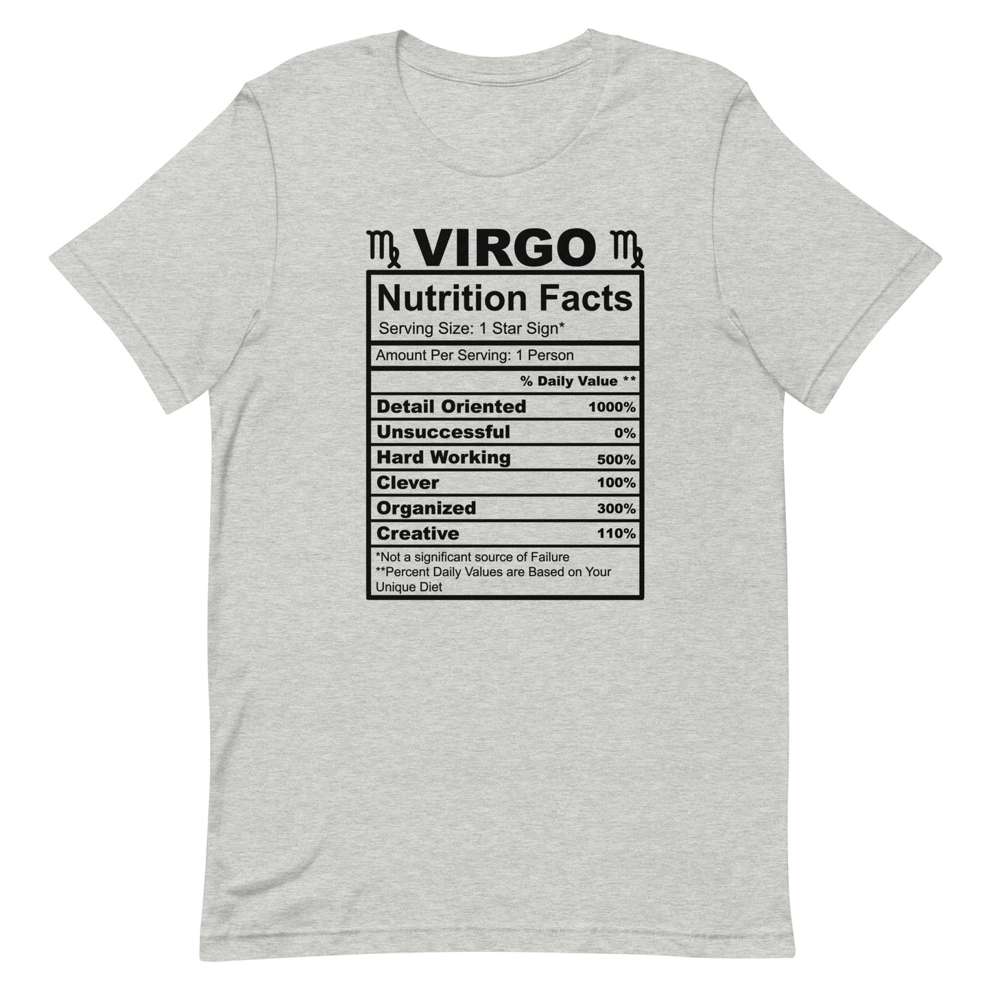 VIRGO - S-M - Unisex T-Shirt (black letters)