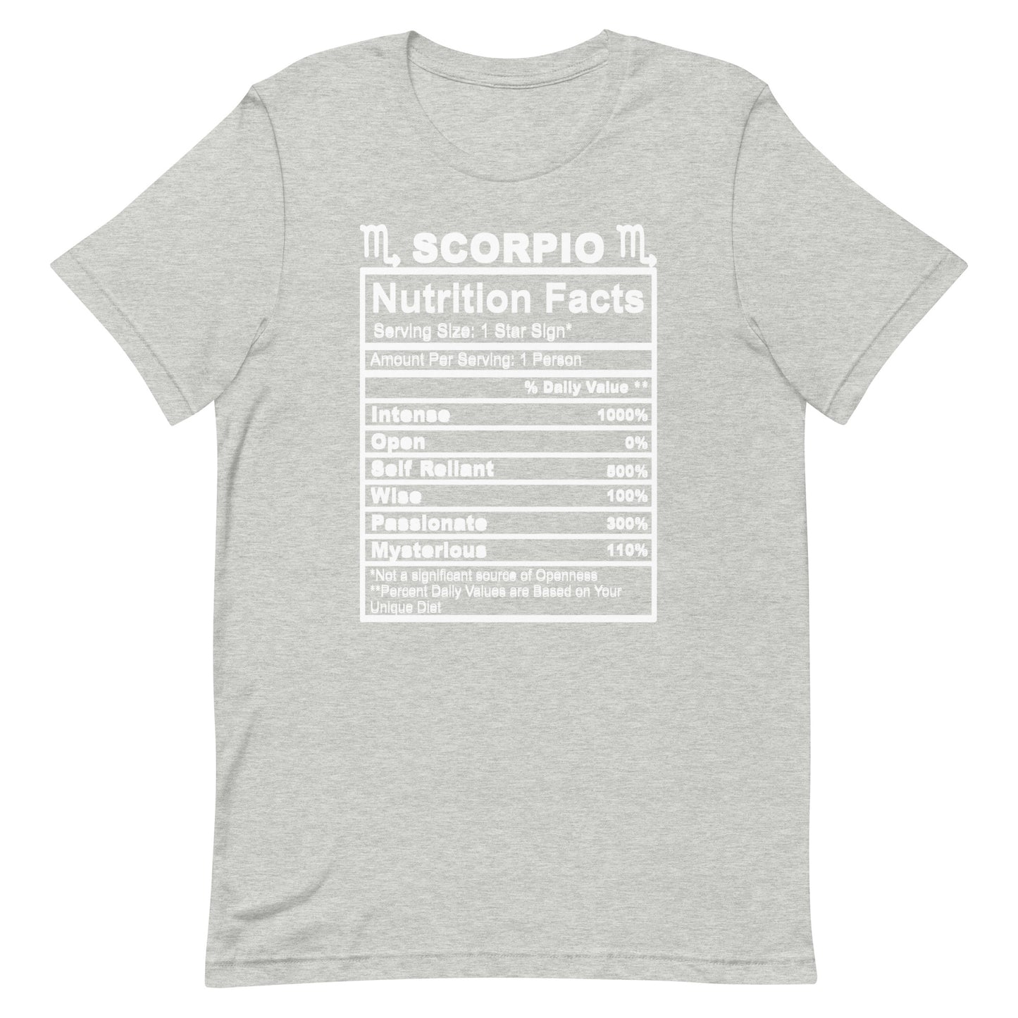 SCORPIO - 4XL-5XL - Unisex T-Shirt (white letters)
