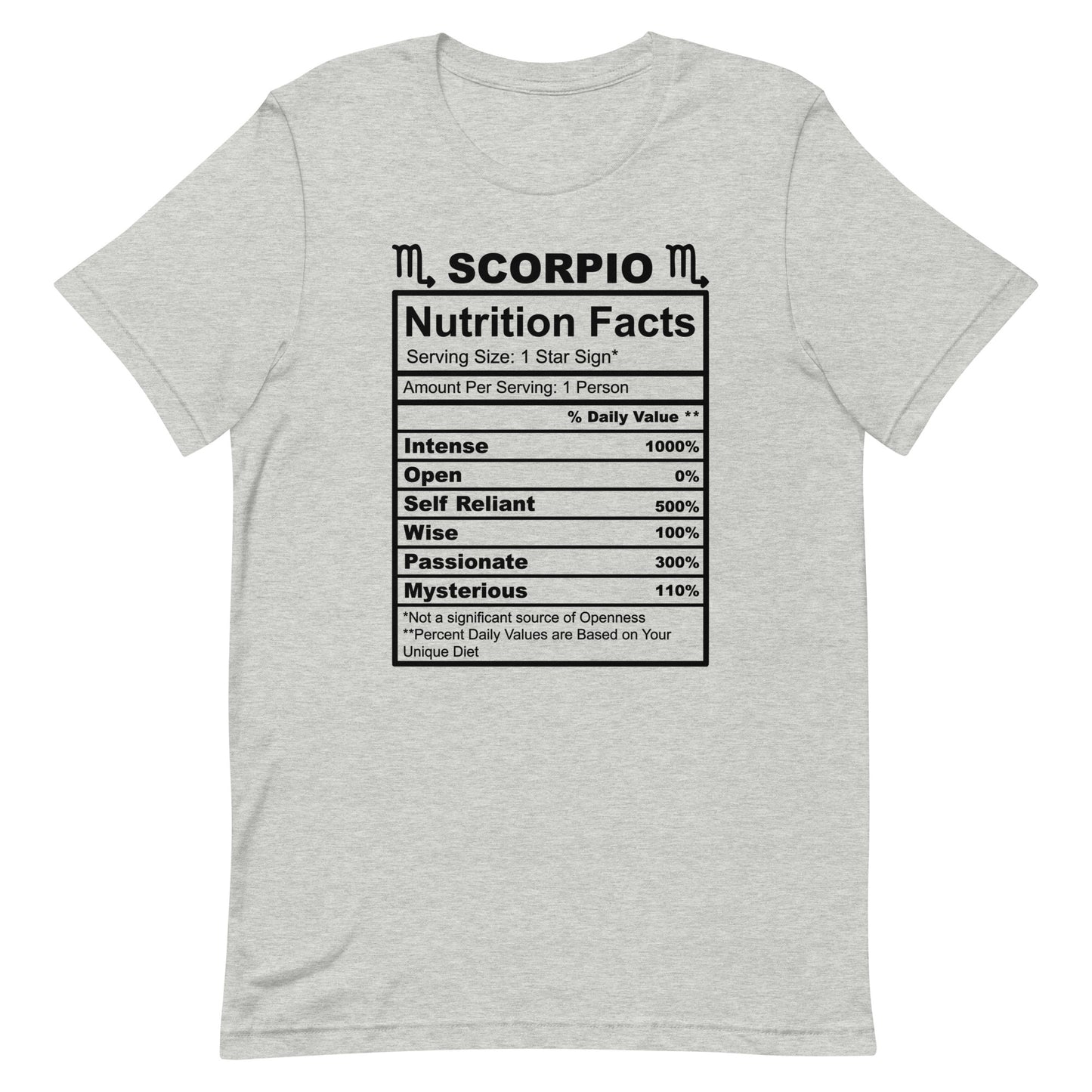 SCORPIO - XS - Unisex T-Shirt (black letters)