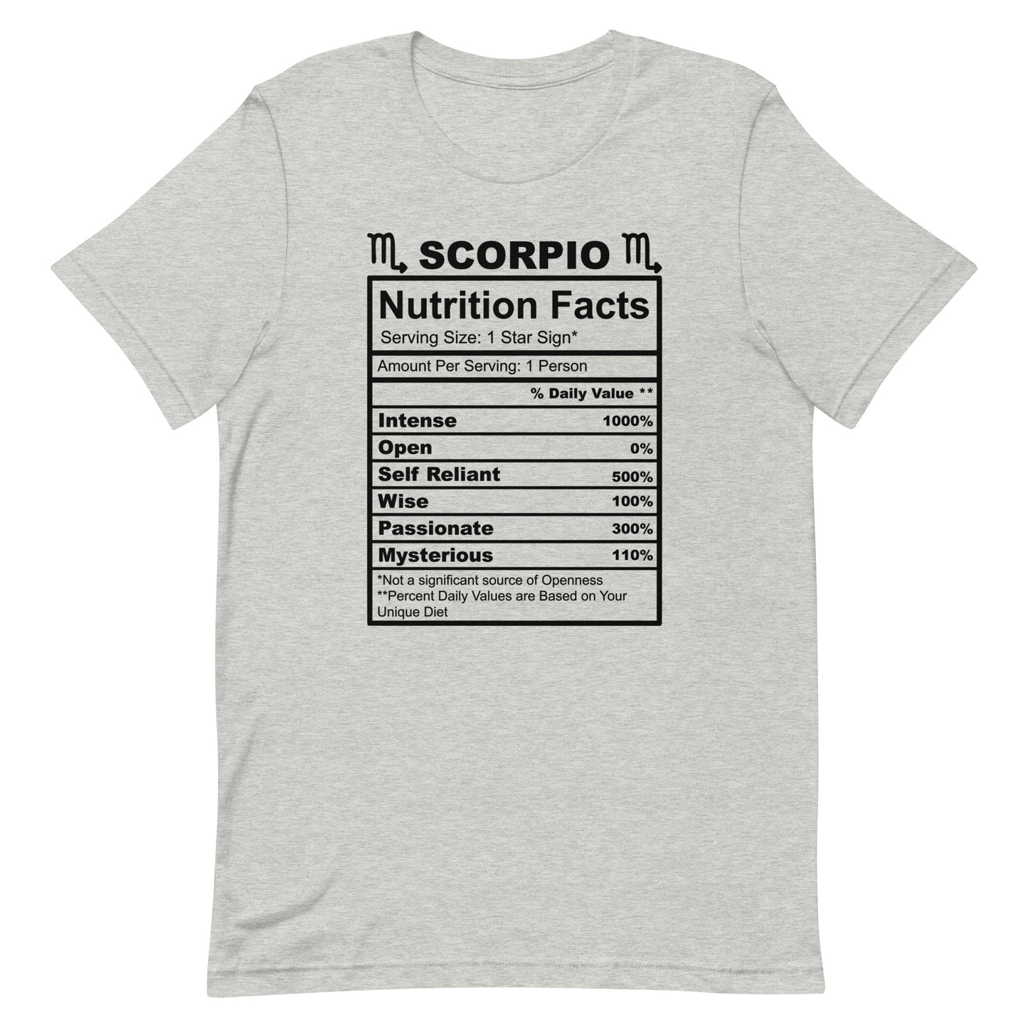 SCORPIO - S-M - Unisex T-Shirt (black letters)