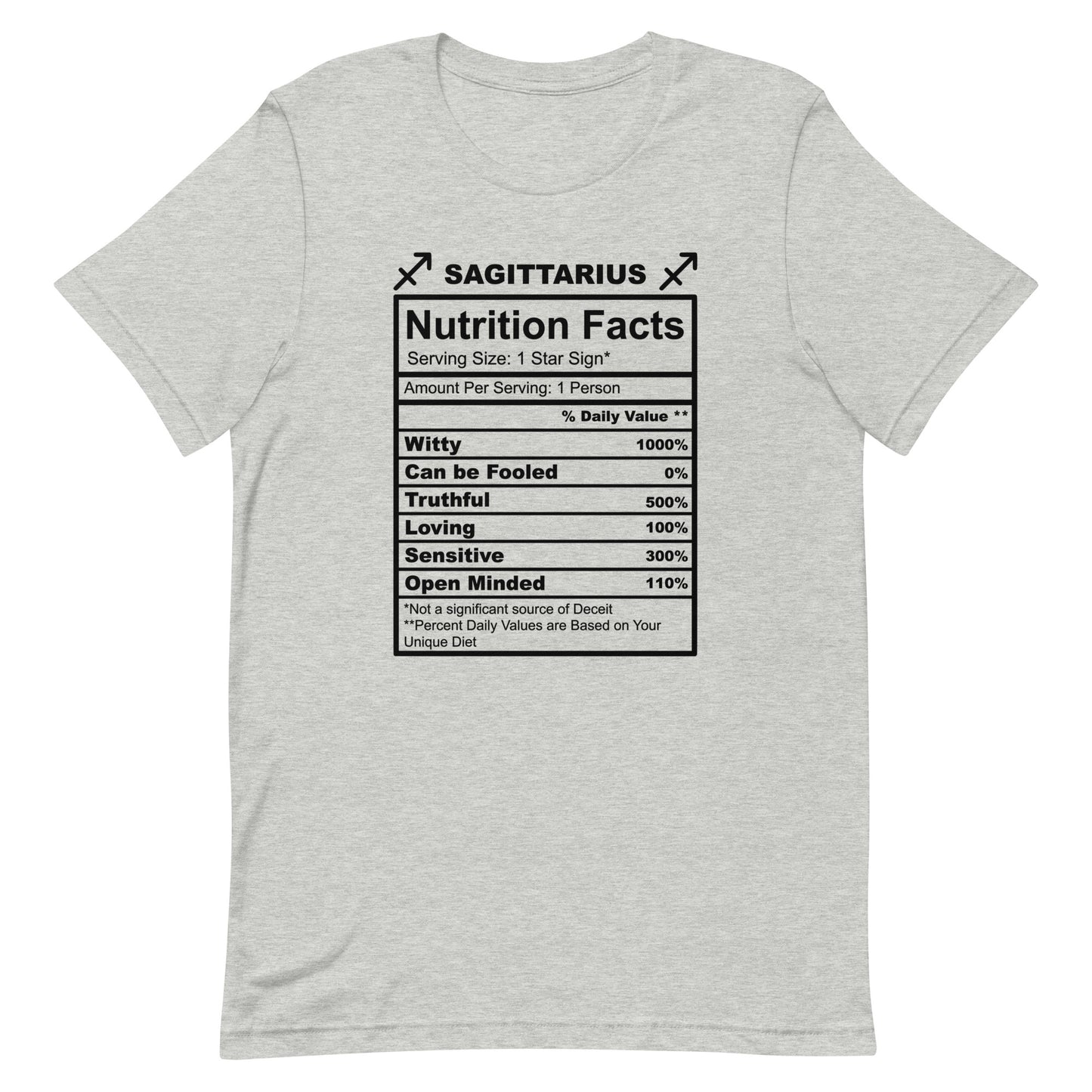 SAGITTARUIS -4XL-5XL - Unisex T-Shirt (black letters)