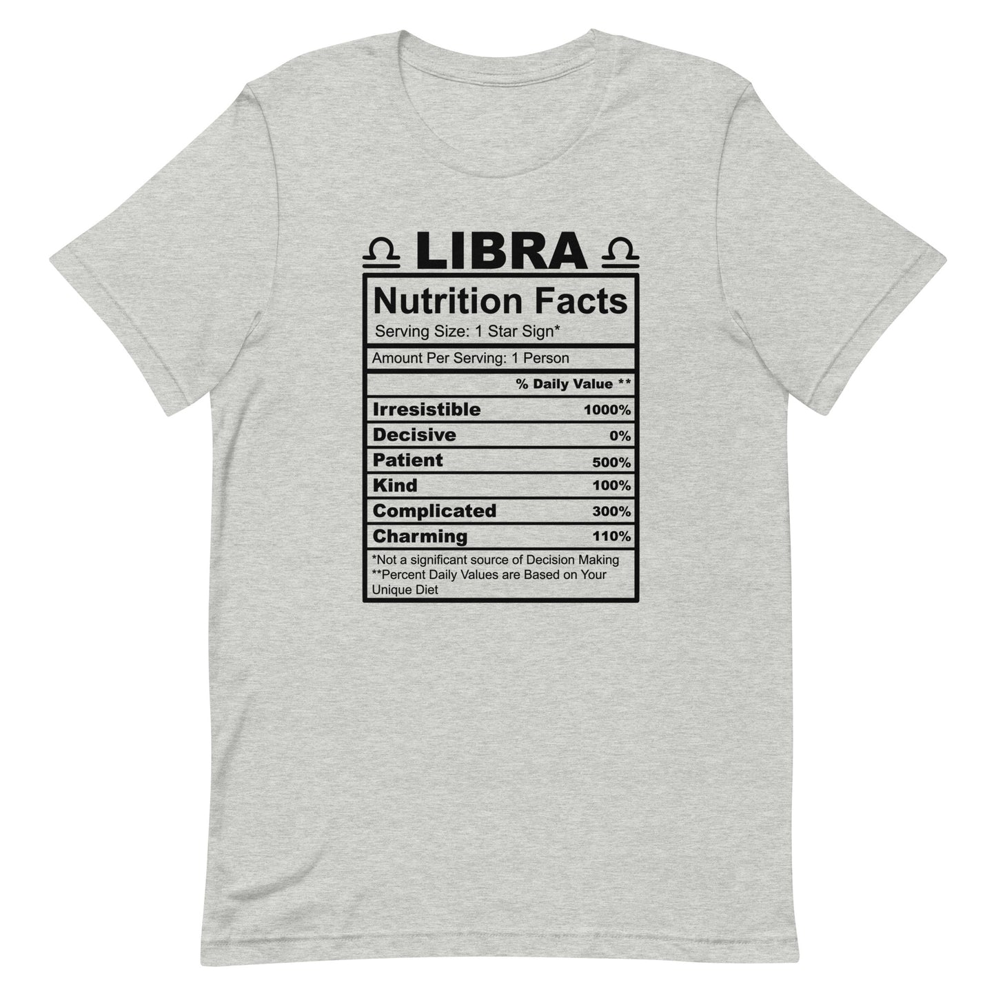 LIBRA - 2XL-3XL - Unisex T-Shirt (black letters)