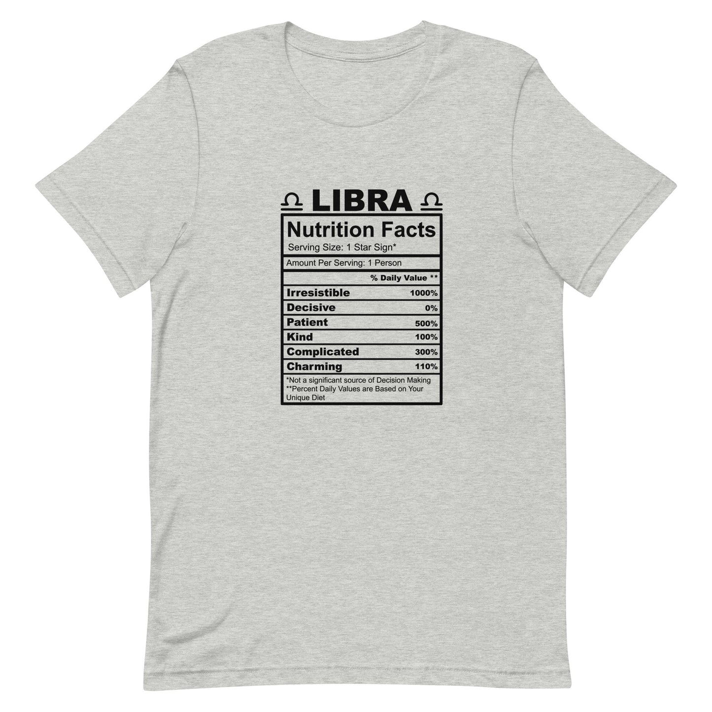 LIBRA - 4XL-5XL - Unisex T-Shirt (black letters)