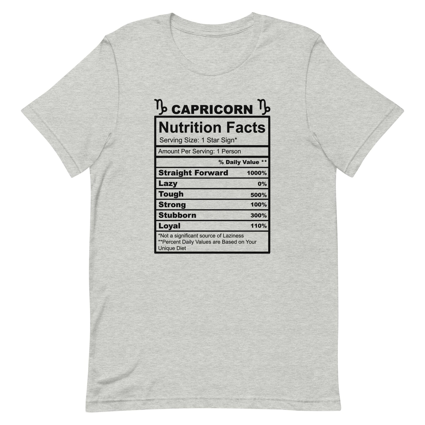 CAPRICORN - S-M - Unisex T-Shirt (black letters)