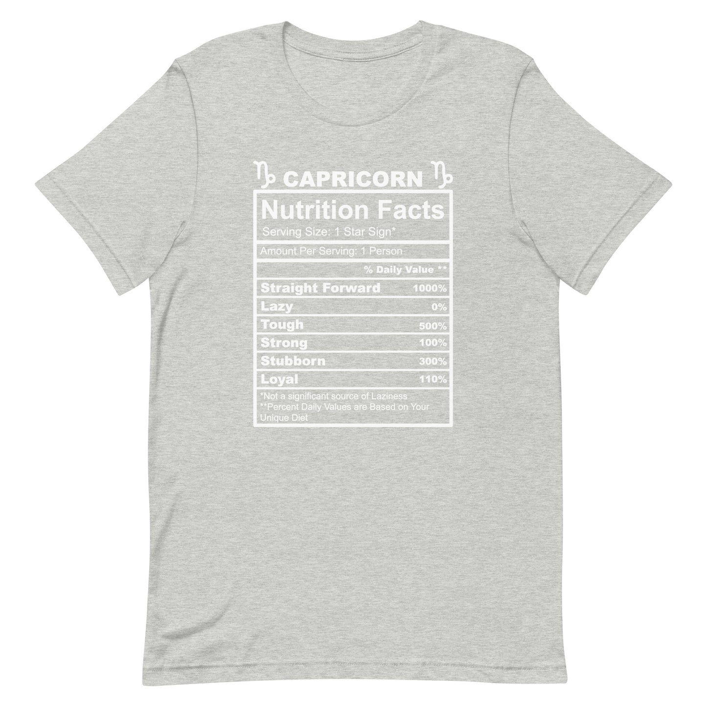 CAPRICORN - 2XL-3XL - Unisex T-Shirt (black letters)