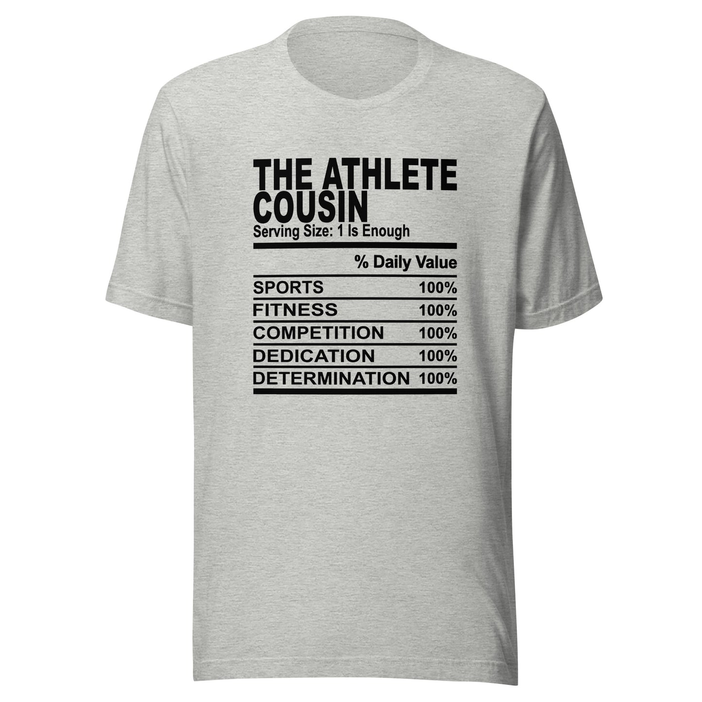 THE ATHLETIC COUSIN - 4XL - Unisex T-Shirt (black print)