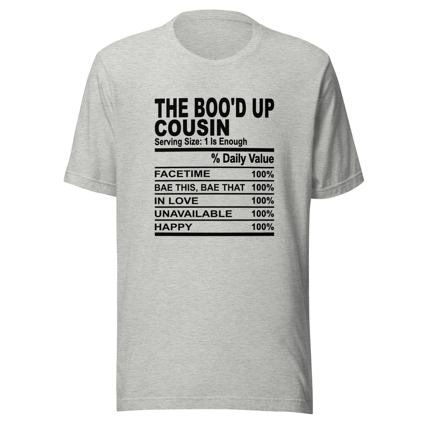 THE BOO'D UP COUSIN - 4XL - Unisex T-Shirt (black print)