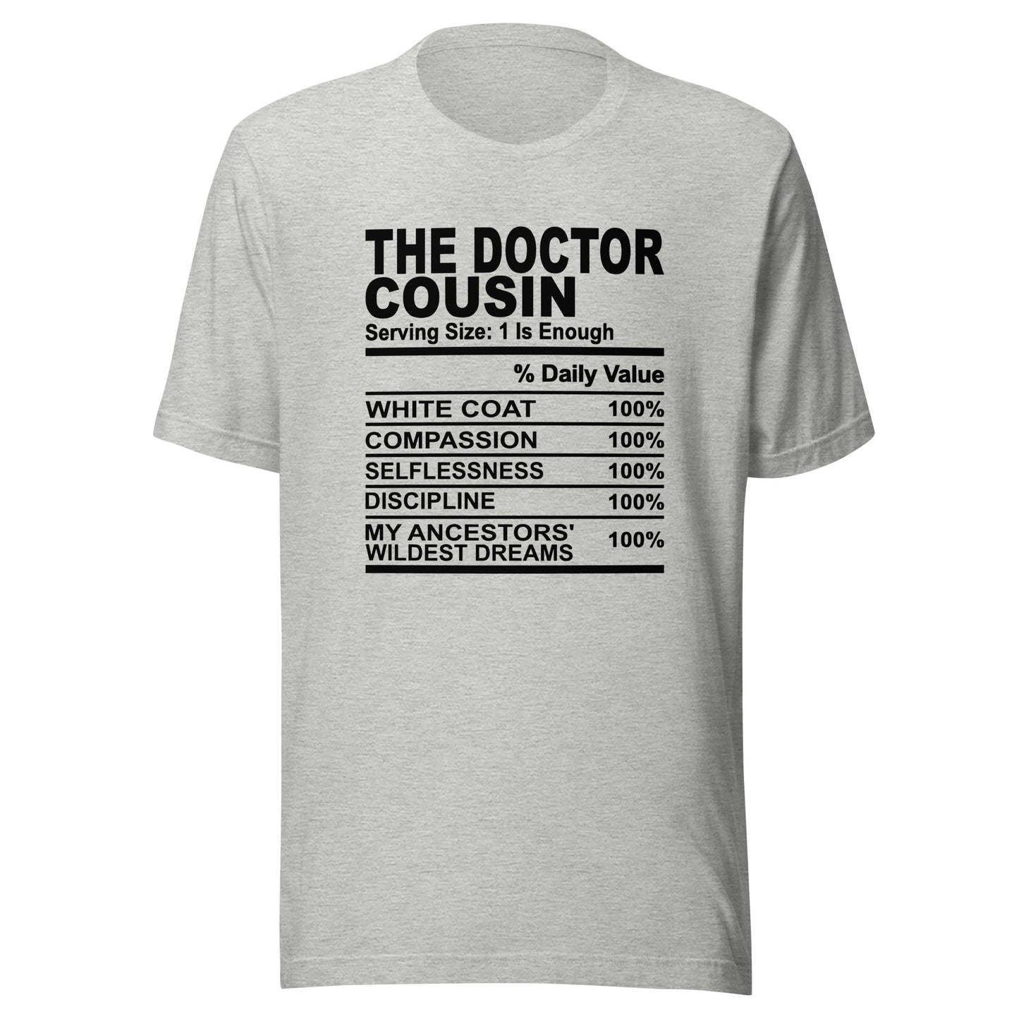 THE DOCTOR COUSIN - 4XL - Unisex T-Shirt (black print)