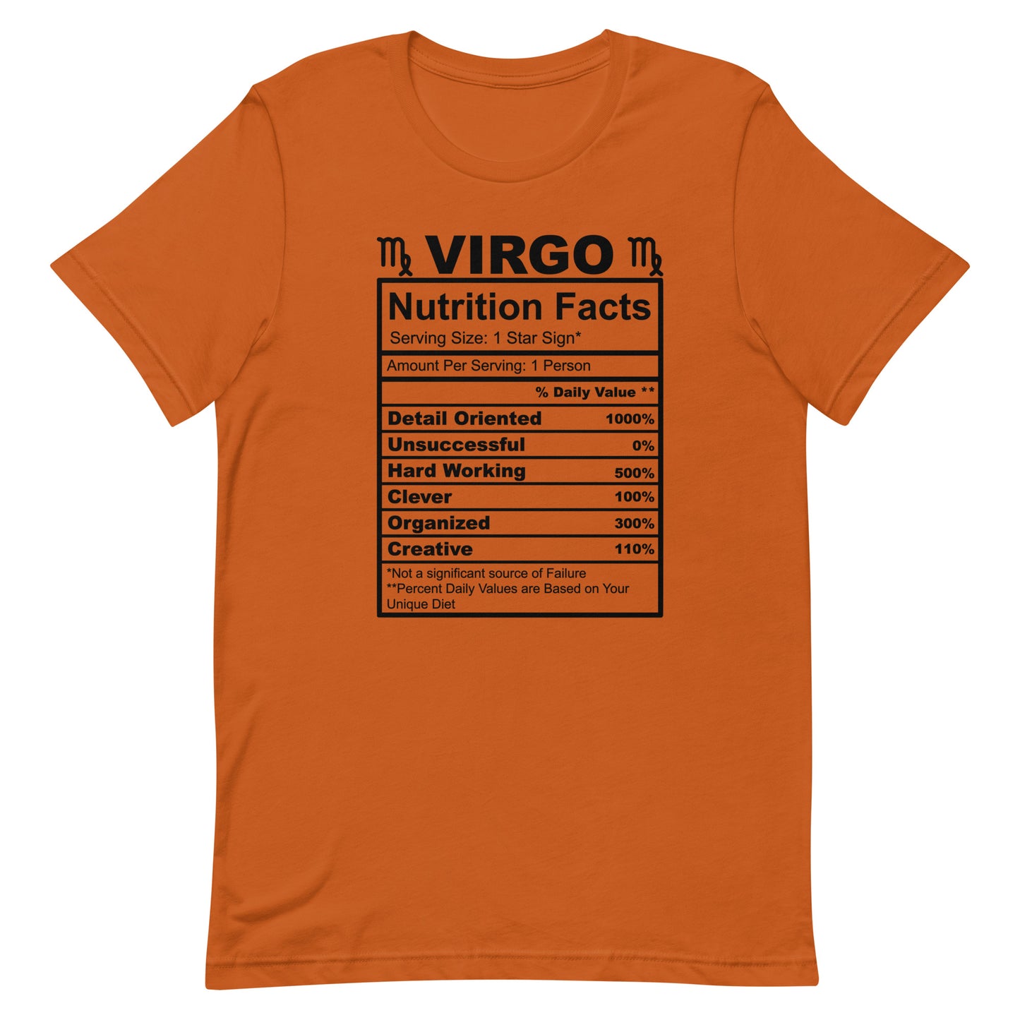 VIRGO - S-M - Unisex T-Shirt (black letters)