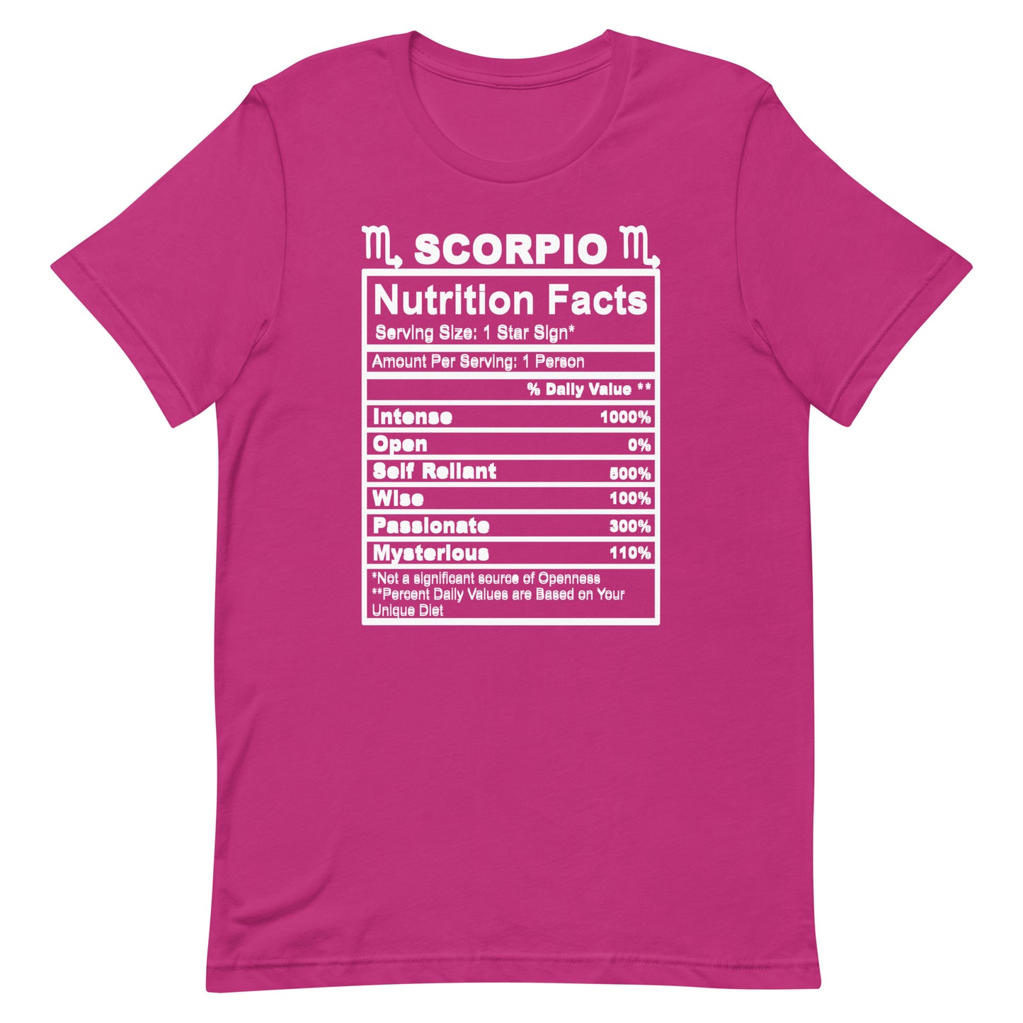 SCORPIO - 4XL-5XL - Unisex T-Shirt (white letters)
