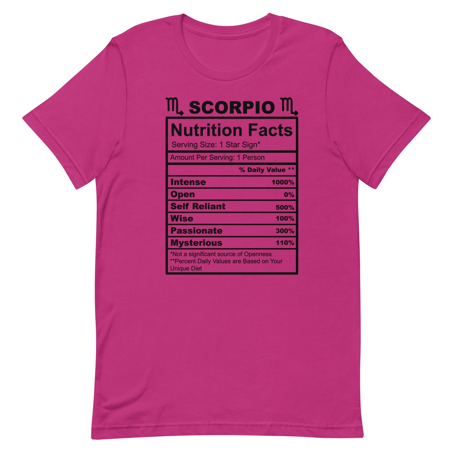 SCORPIO - 4XL-5XL - Unisex T-Shirt (black letters)