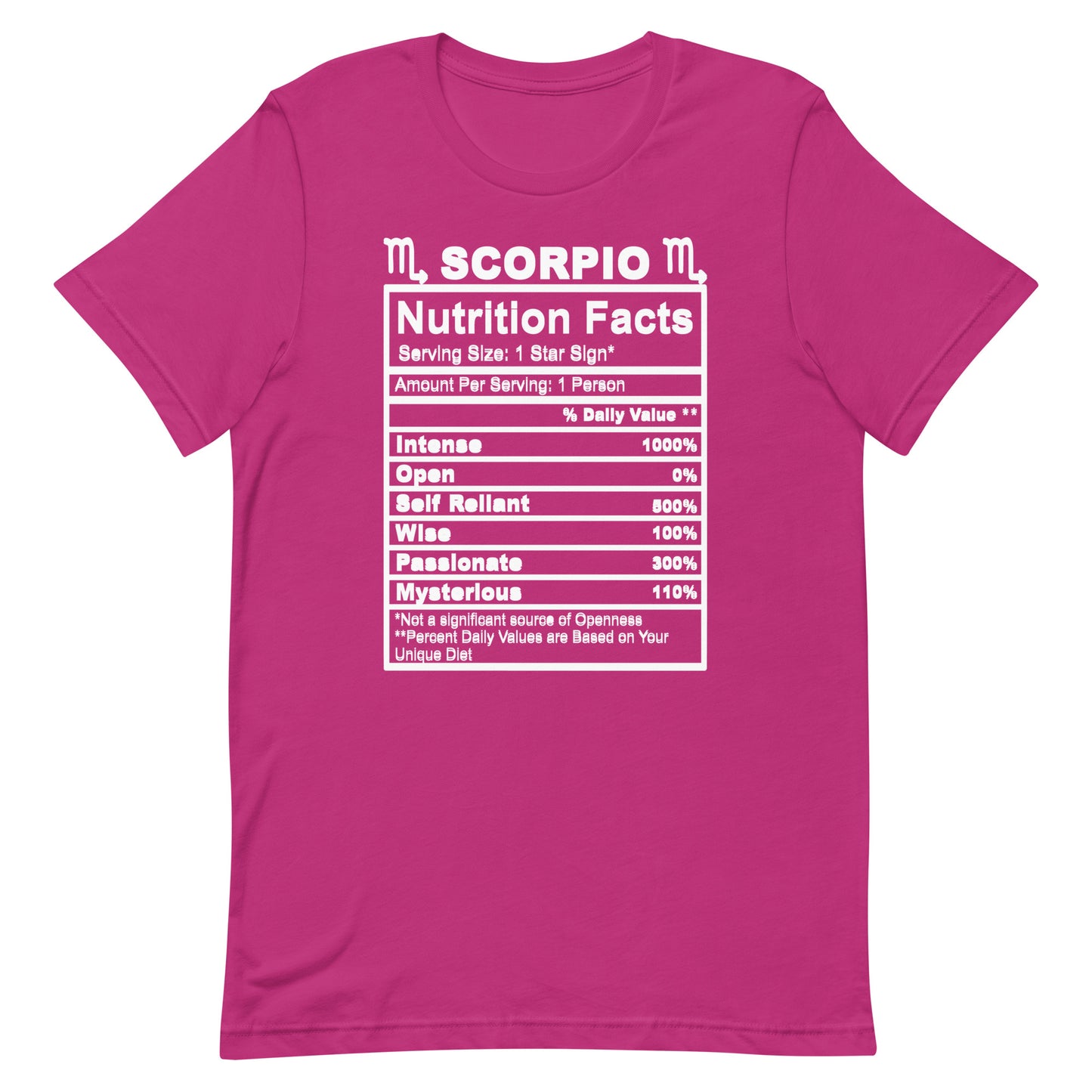 SCORPIO - 4XL-5XL - Unisex T-Shirt (white letters)